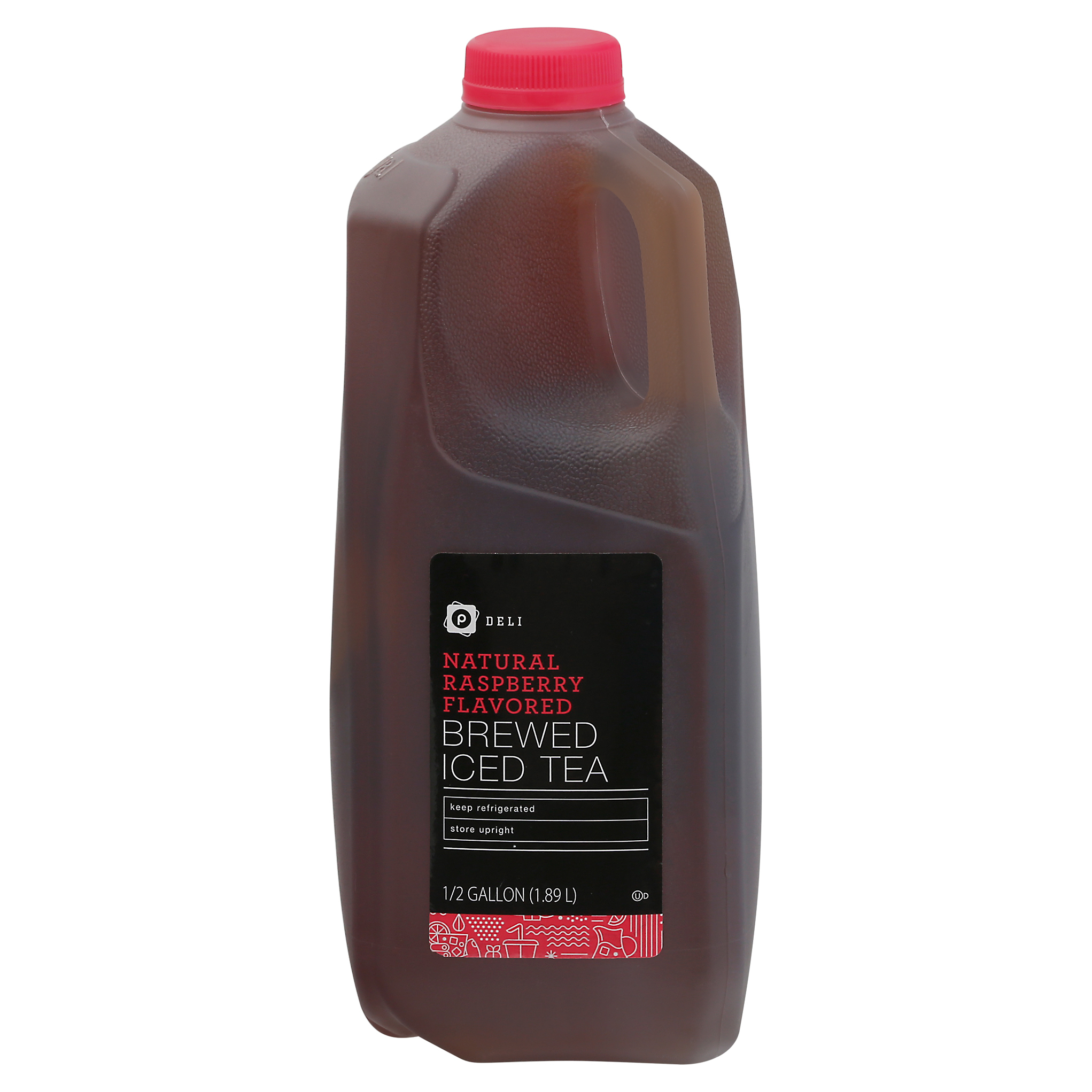 Publix Deli Brewed Natural Raspberry Flavor Iced Tea 0.5 gl