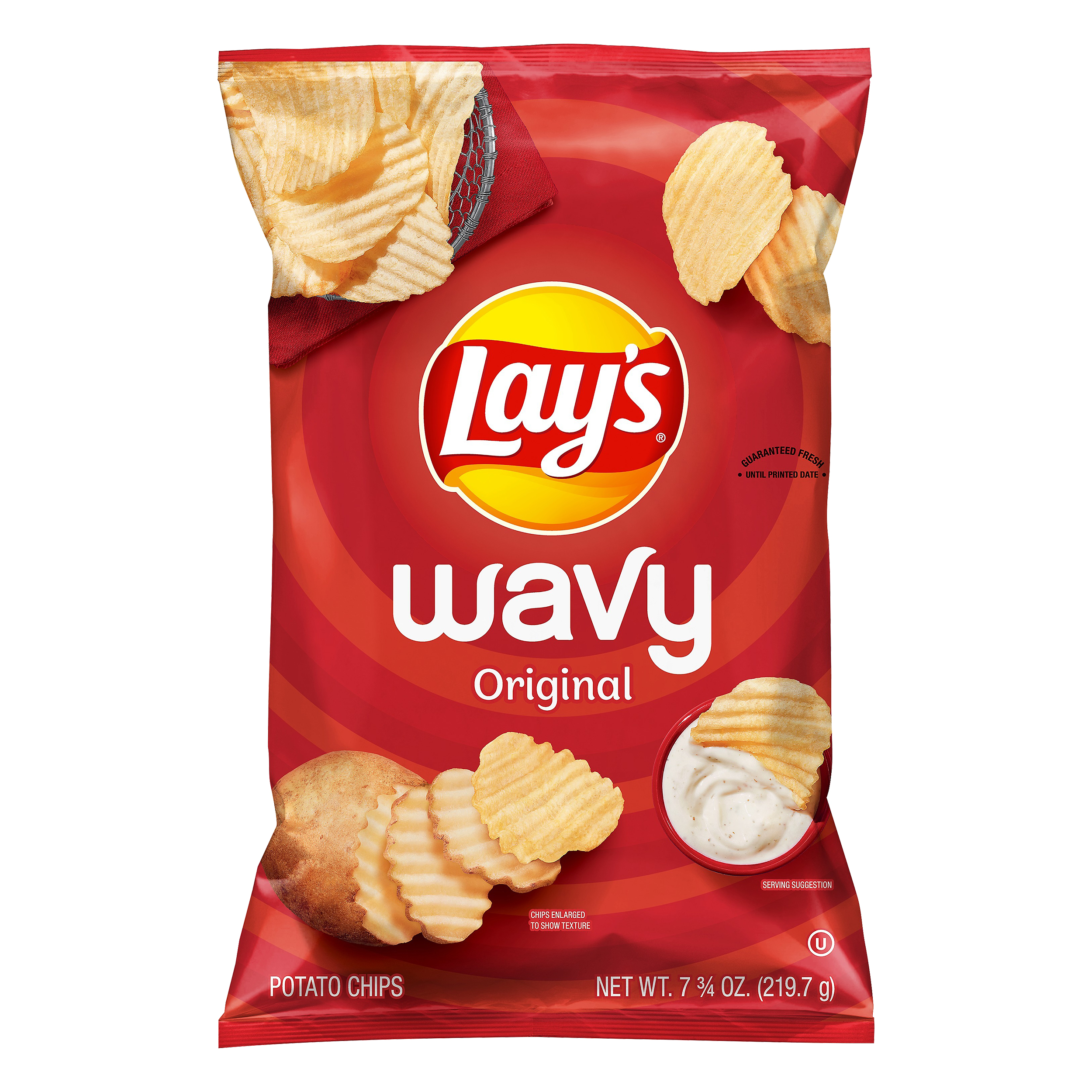 Lay's Wavy Original Potato Chips 7.75 oz