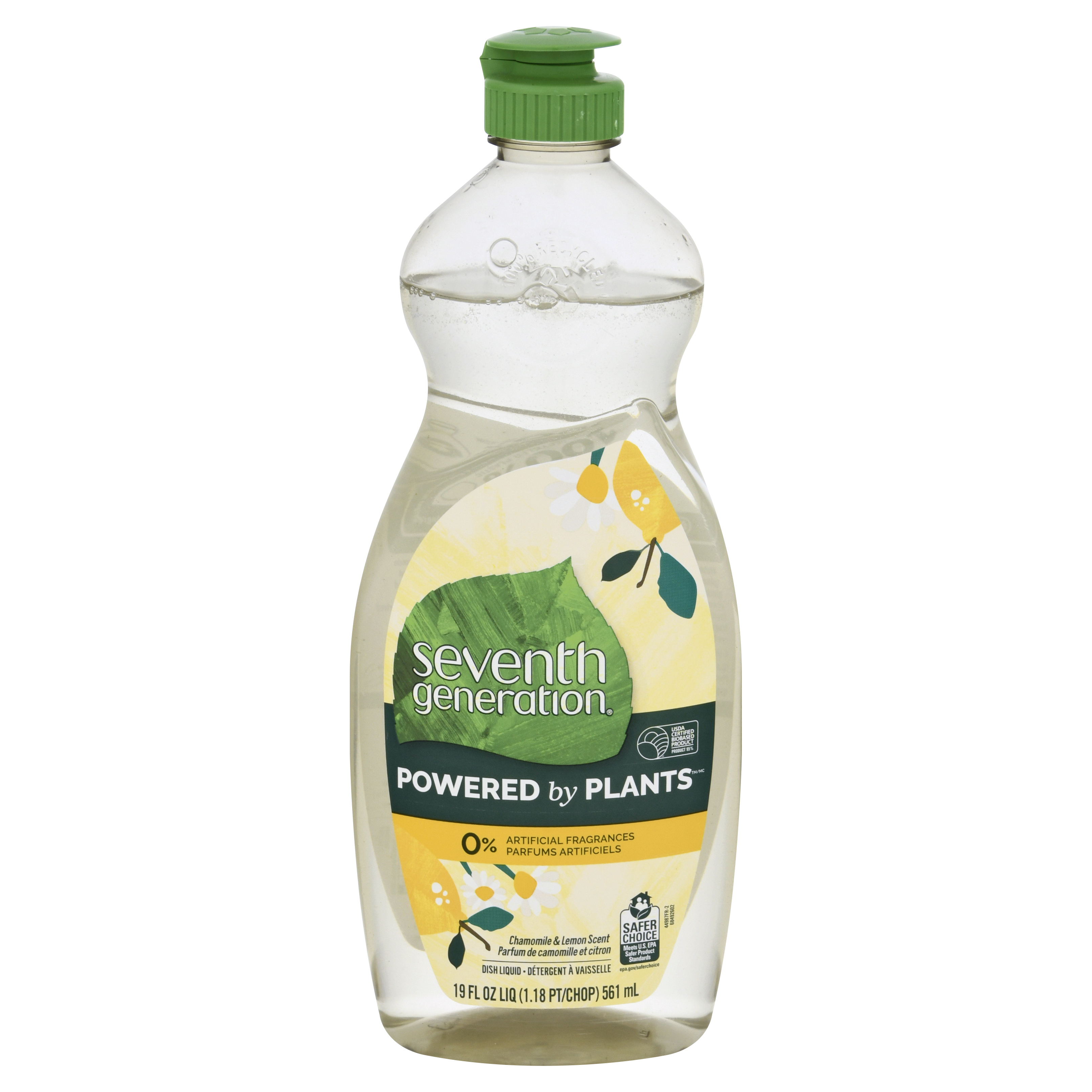 Seventh Generation Powered by Plants Chamomile & Lemon Scent Dish Liquid