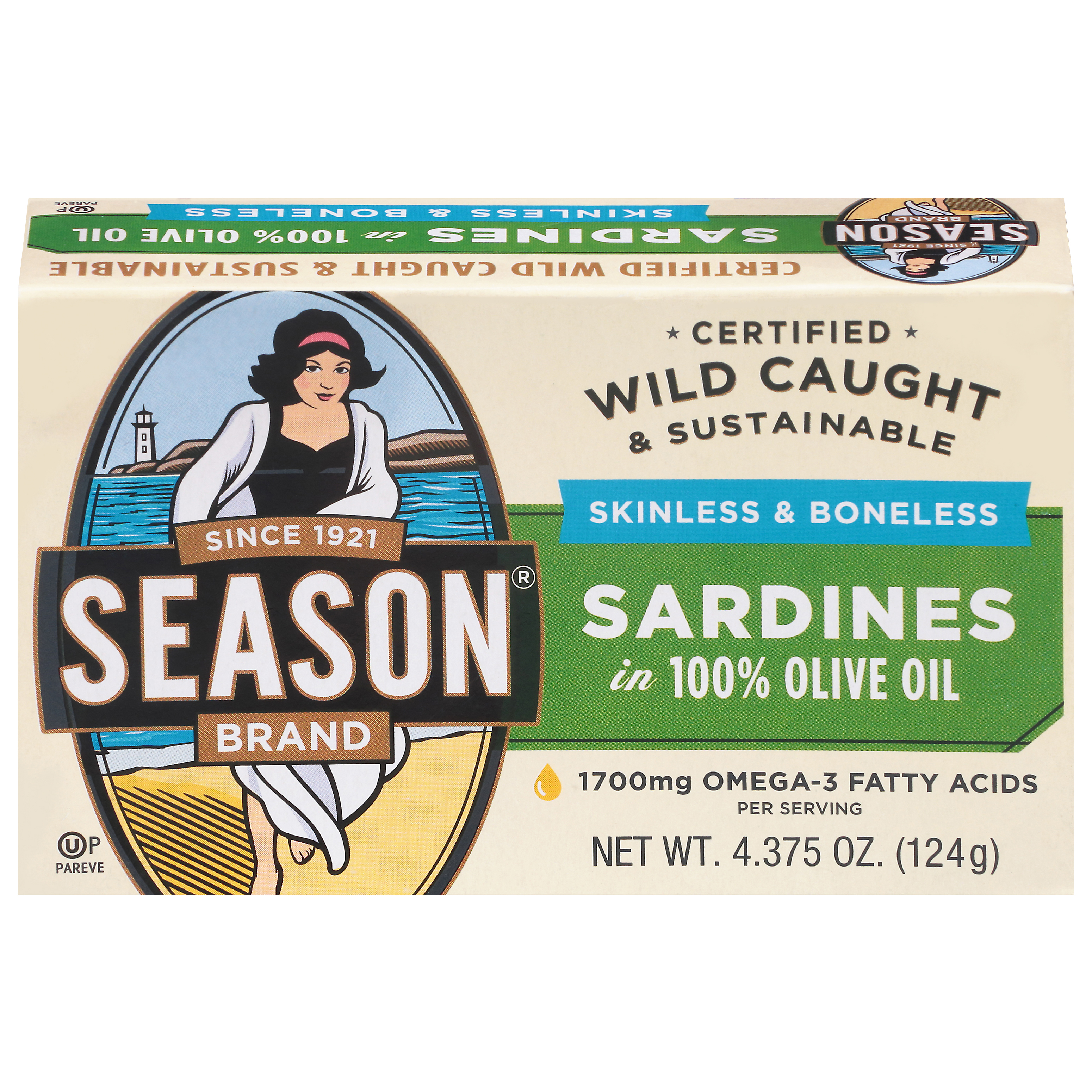 Season Skinless & Boneless Sardines in 100% Olive Oil