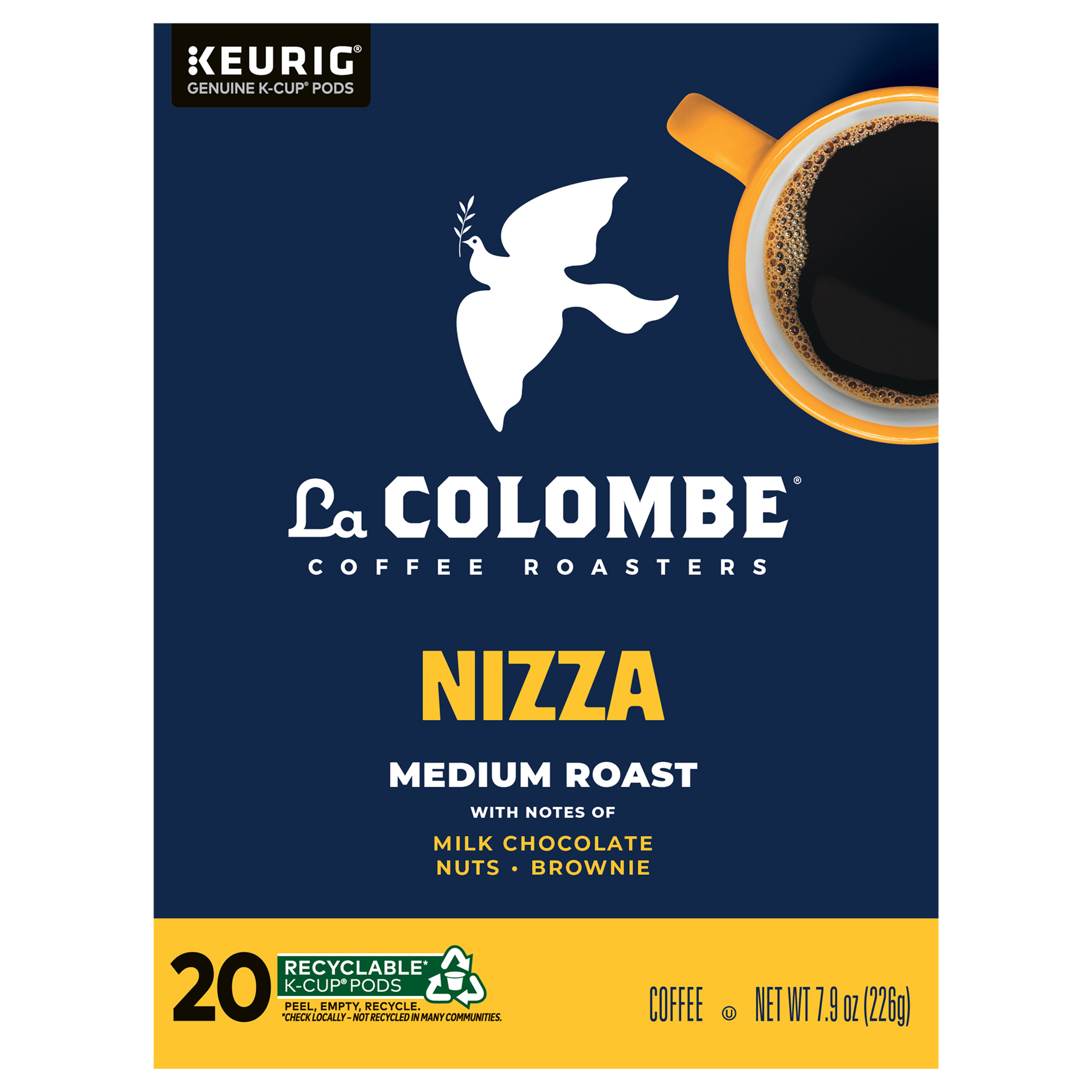 La Colombe® Coffee Roasters Nizza Medium Roast Coffee, Single Serve Keurig® K-Cup® Pods, 20 Count Box