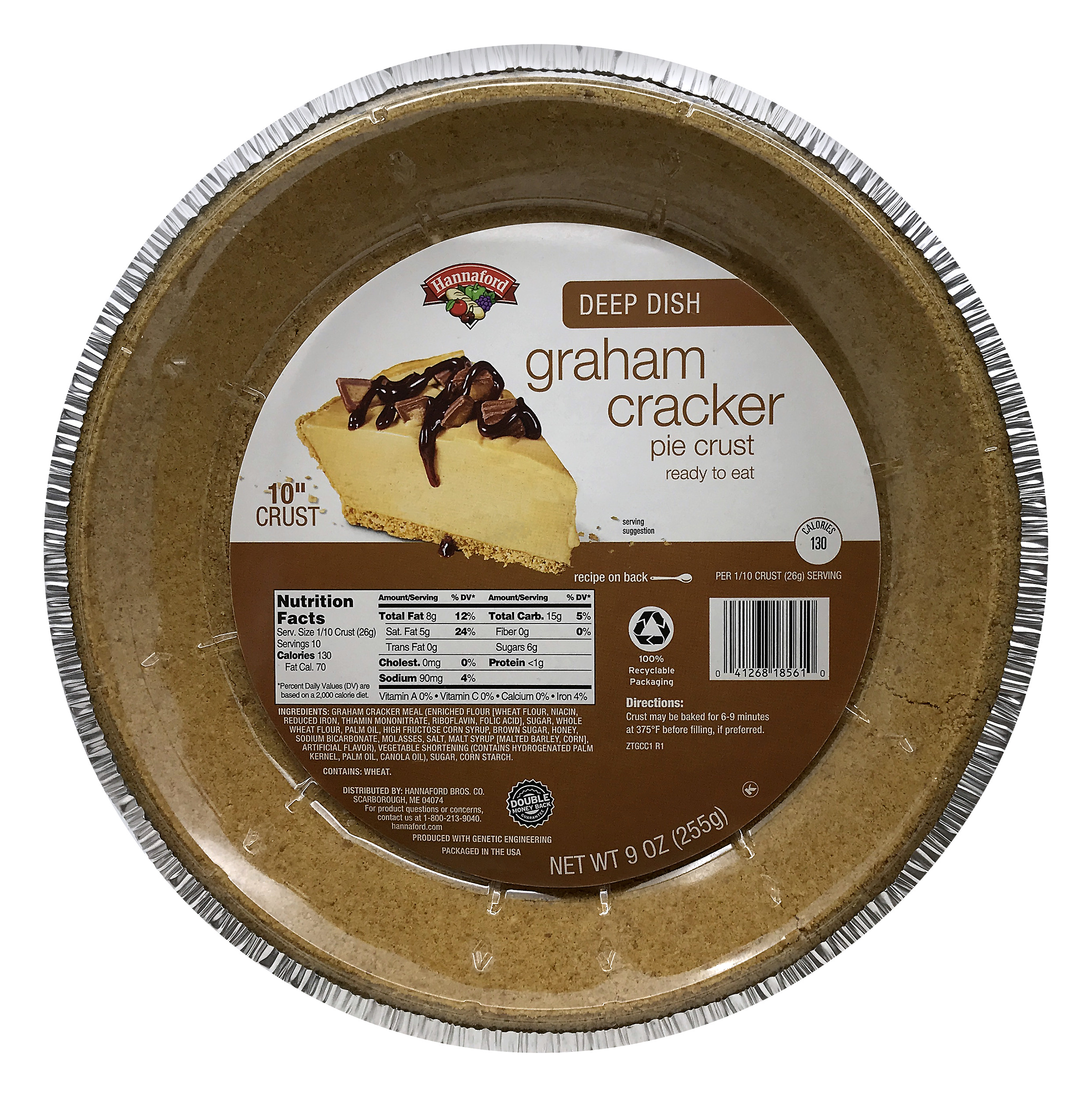 Hannaford Graham Cracker Pie Crust Deep Dish