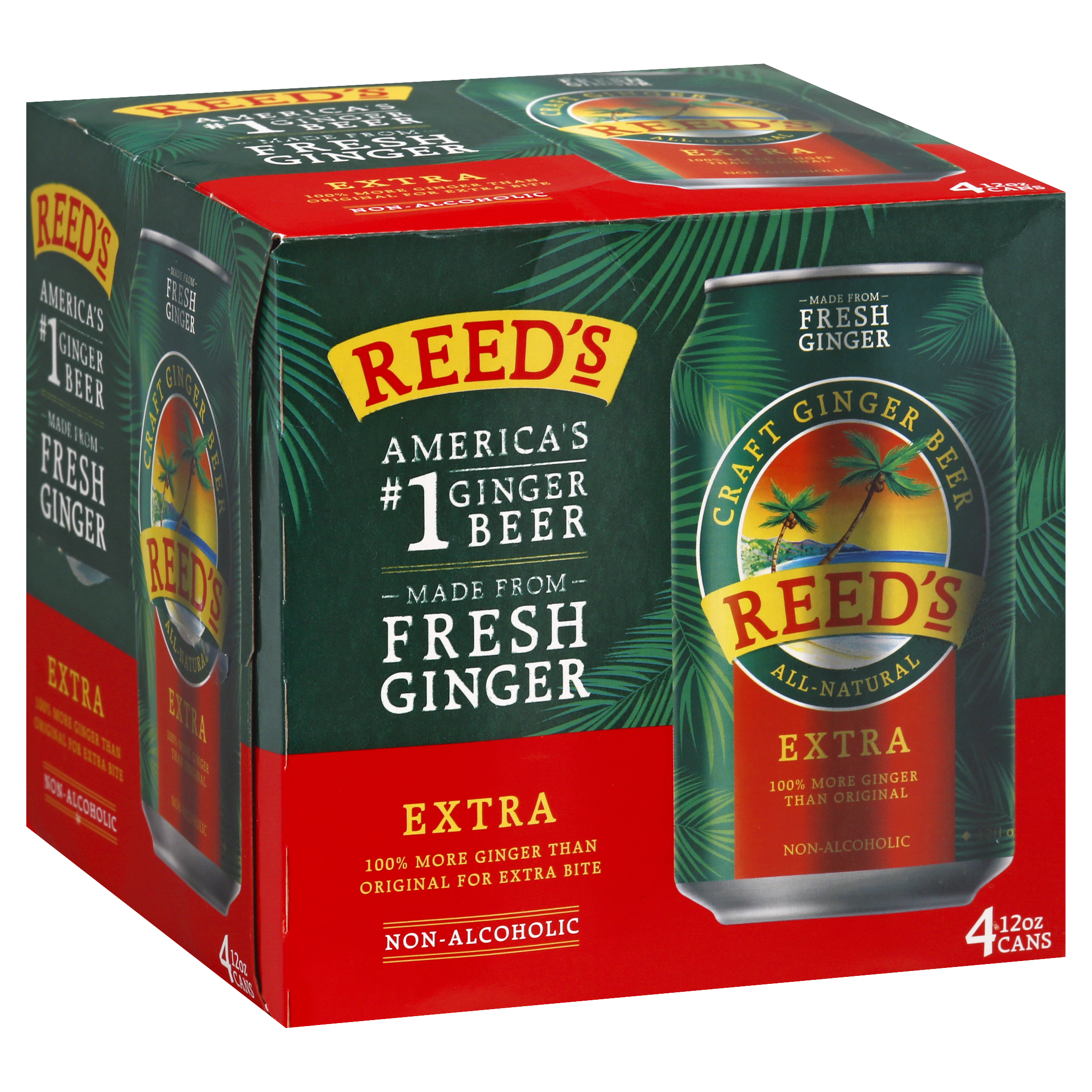 Reeds 4 Pack Extra Craft Ginger Beer