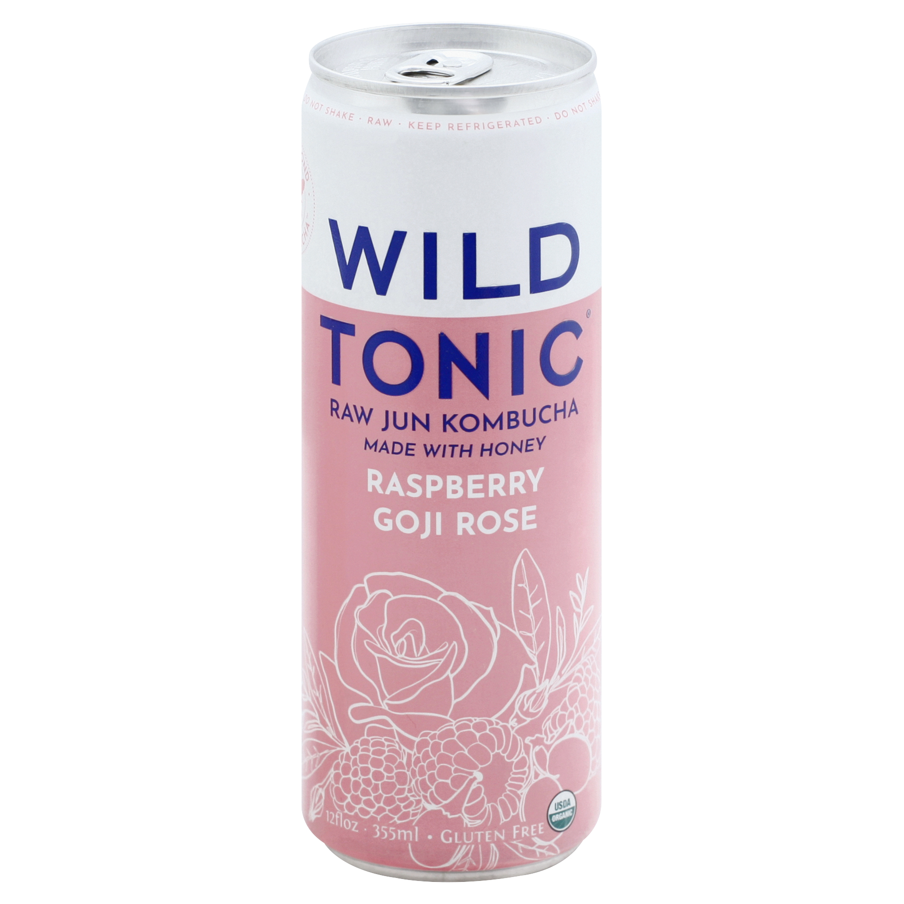 Wild Tonic Raw Raspberry Goji Rose Jun Kombucha