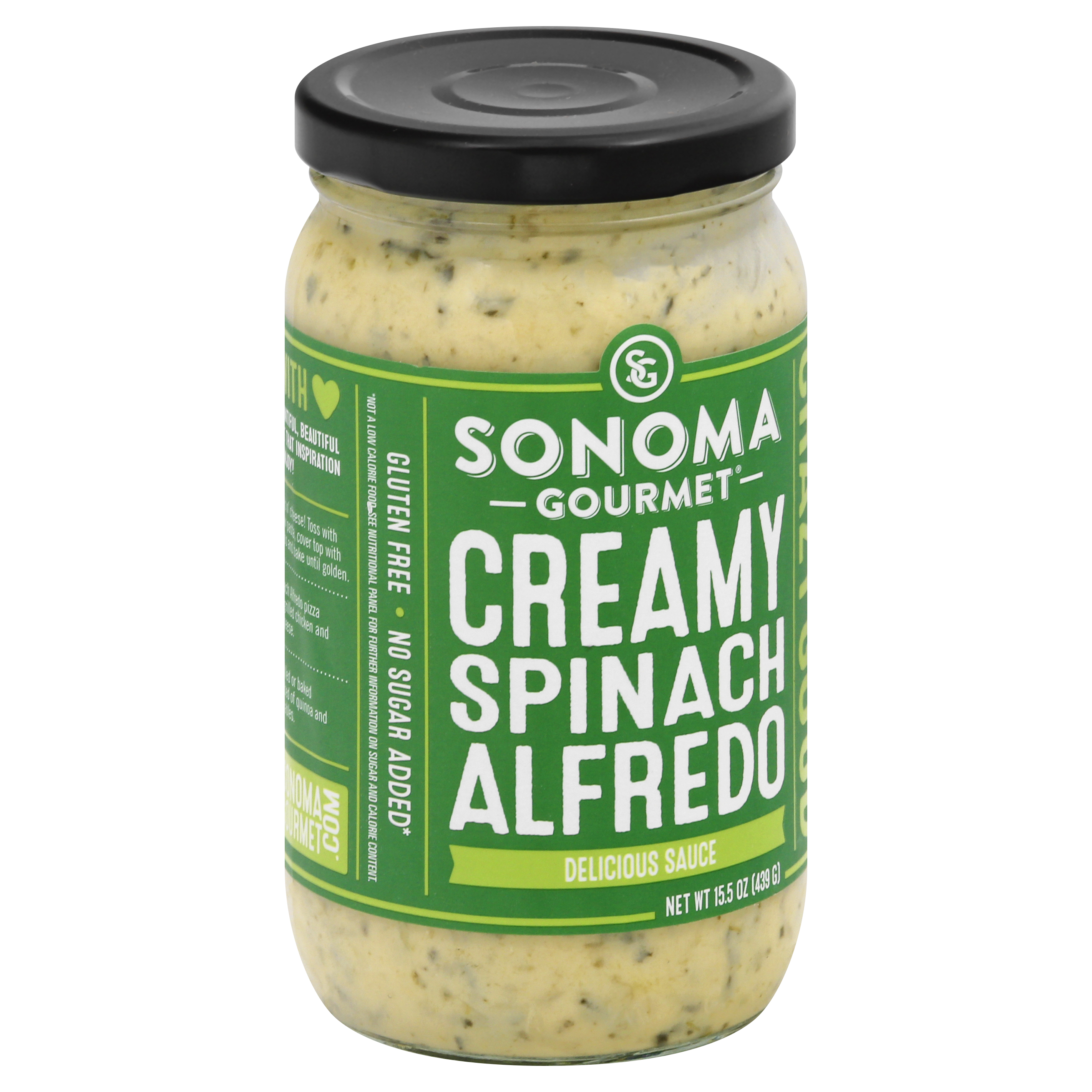 Sonoma Gourmet Delicious Creamy Spinach Alfredo Sauce