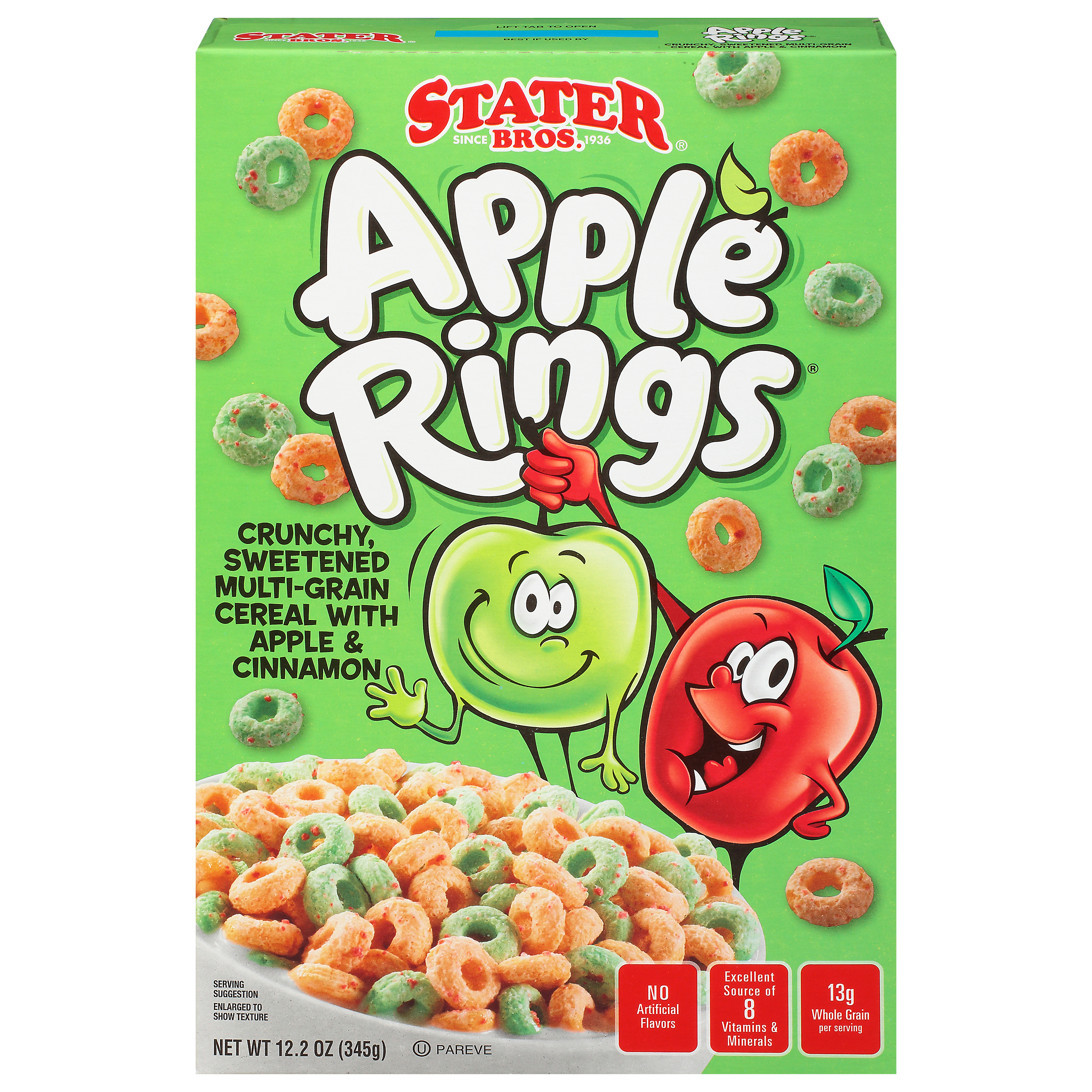 Stater Bros. Apple Rings Cereal 12.2 oz