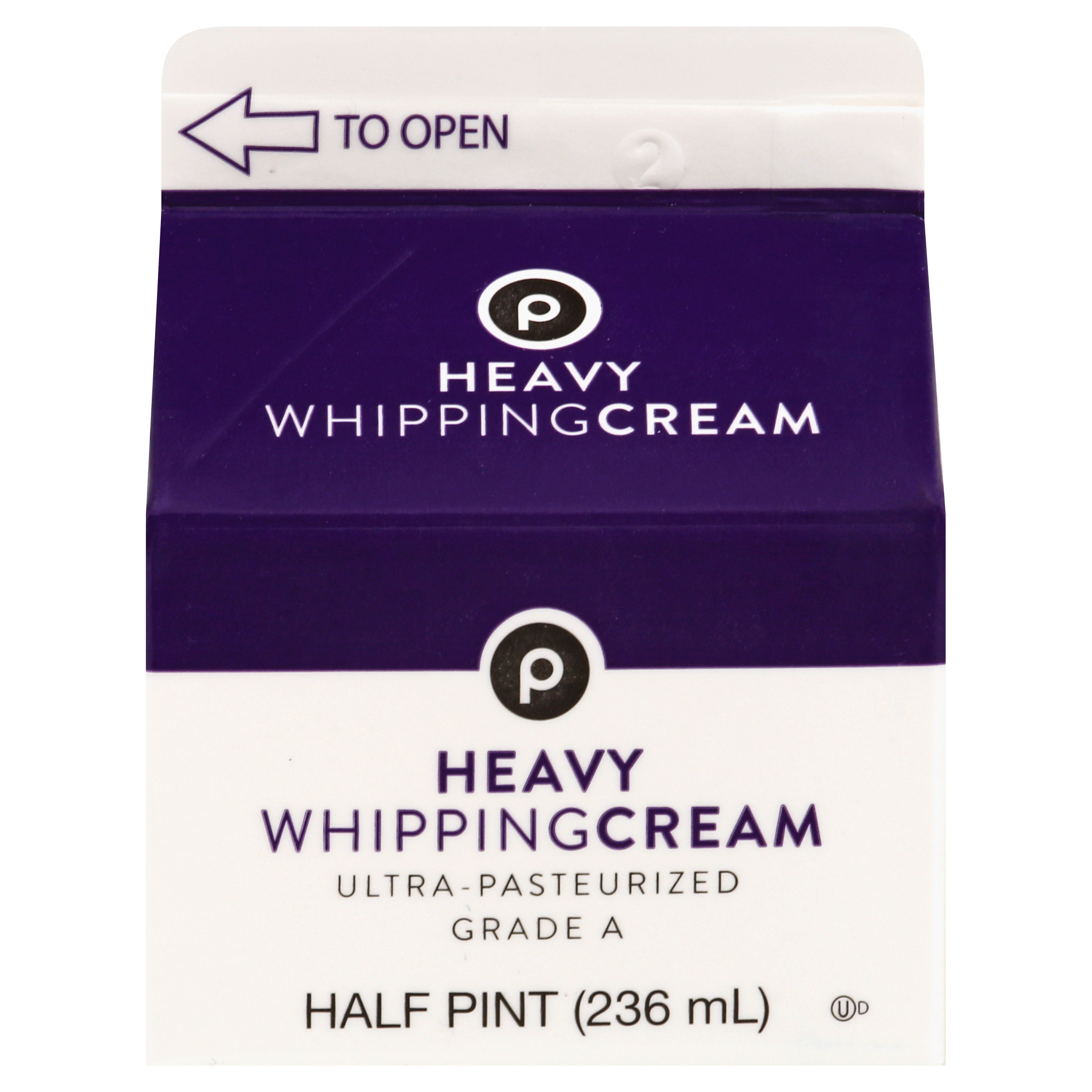 Publix Heavy Whipping Cream 0.5 pt CARTON