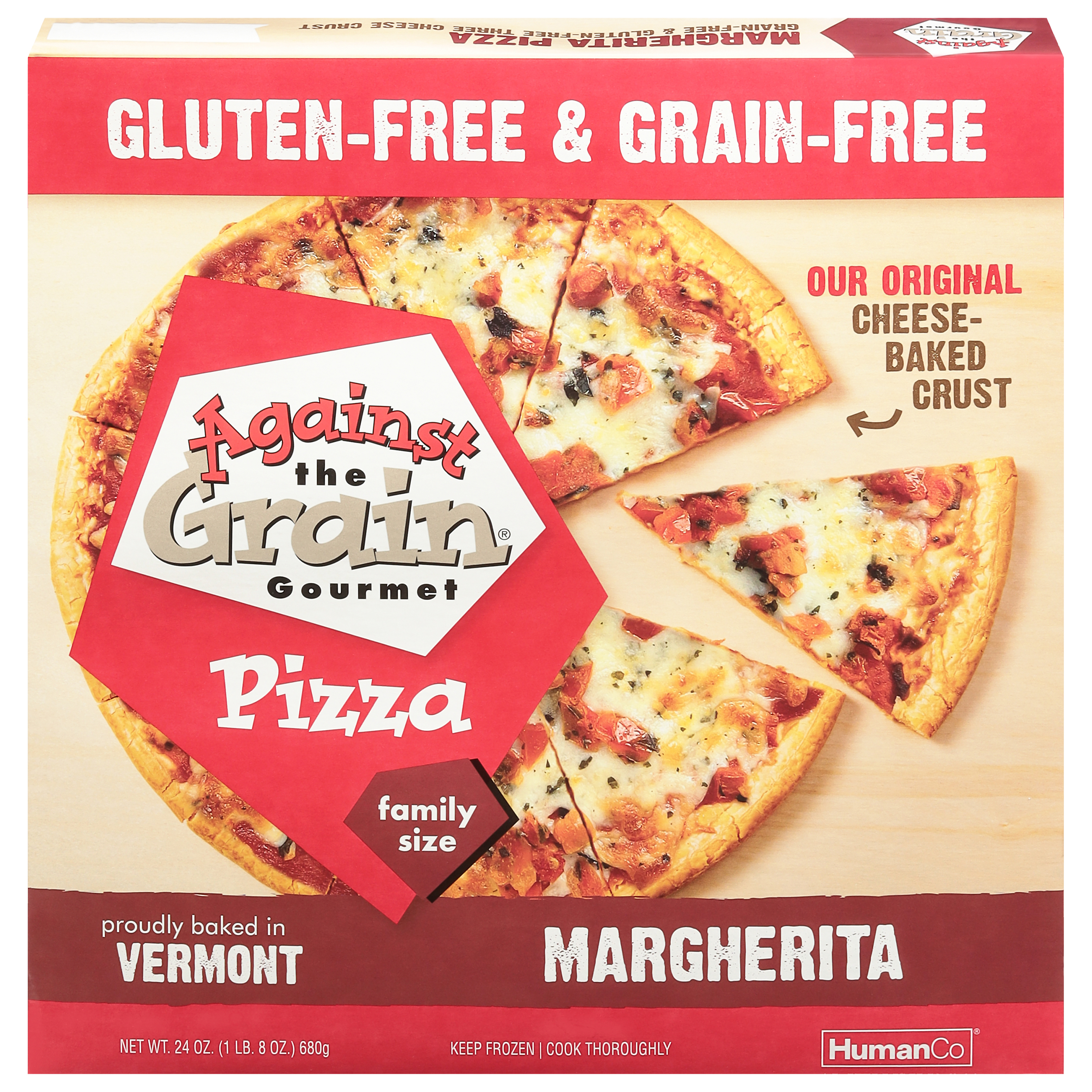Against the Grain Gourmet Margherita Pizza Family Size