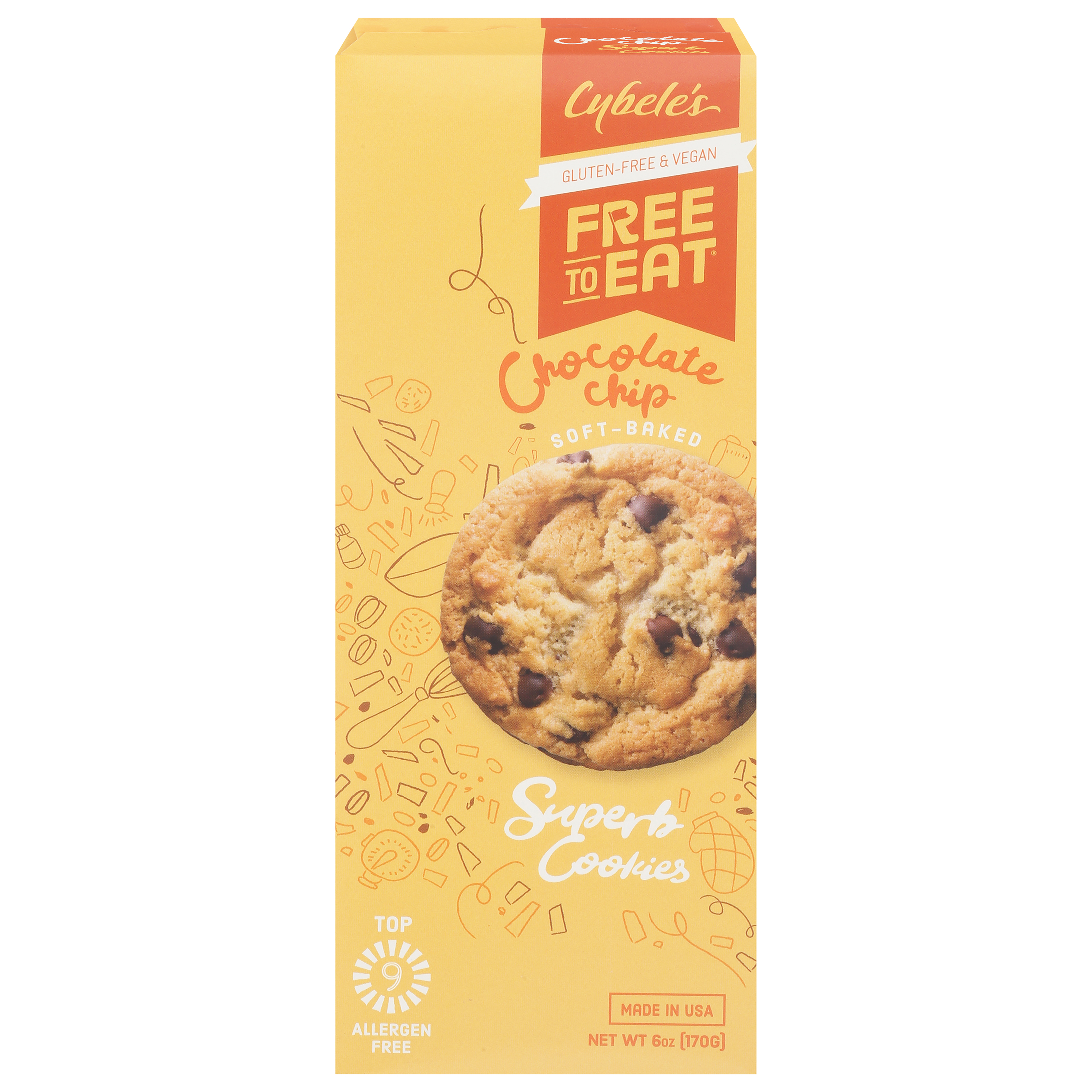Free To Eat Soft-Baked Chocolate Chip Cookies