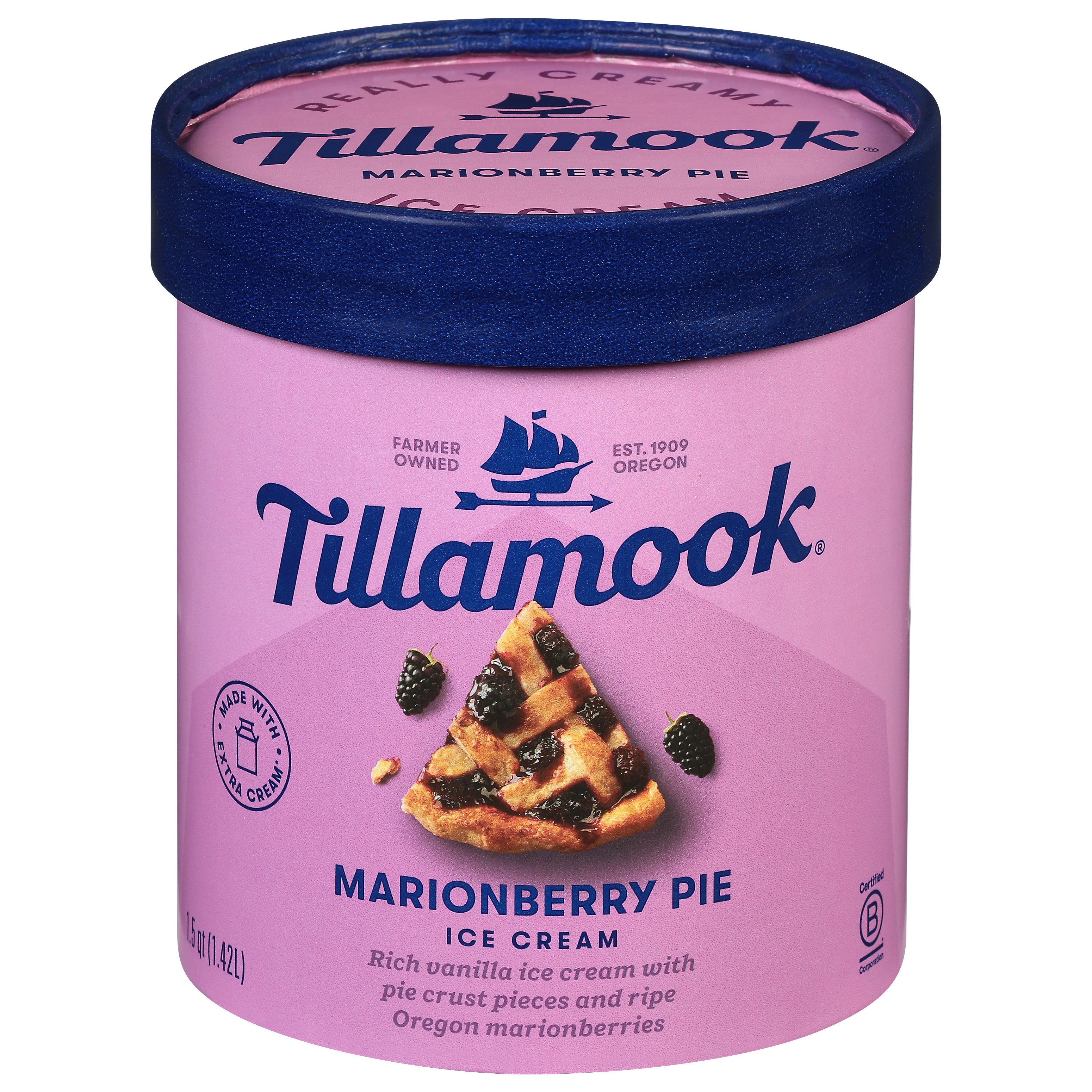Tillamook Marionberry Pie Ice Cream