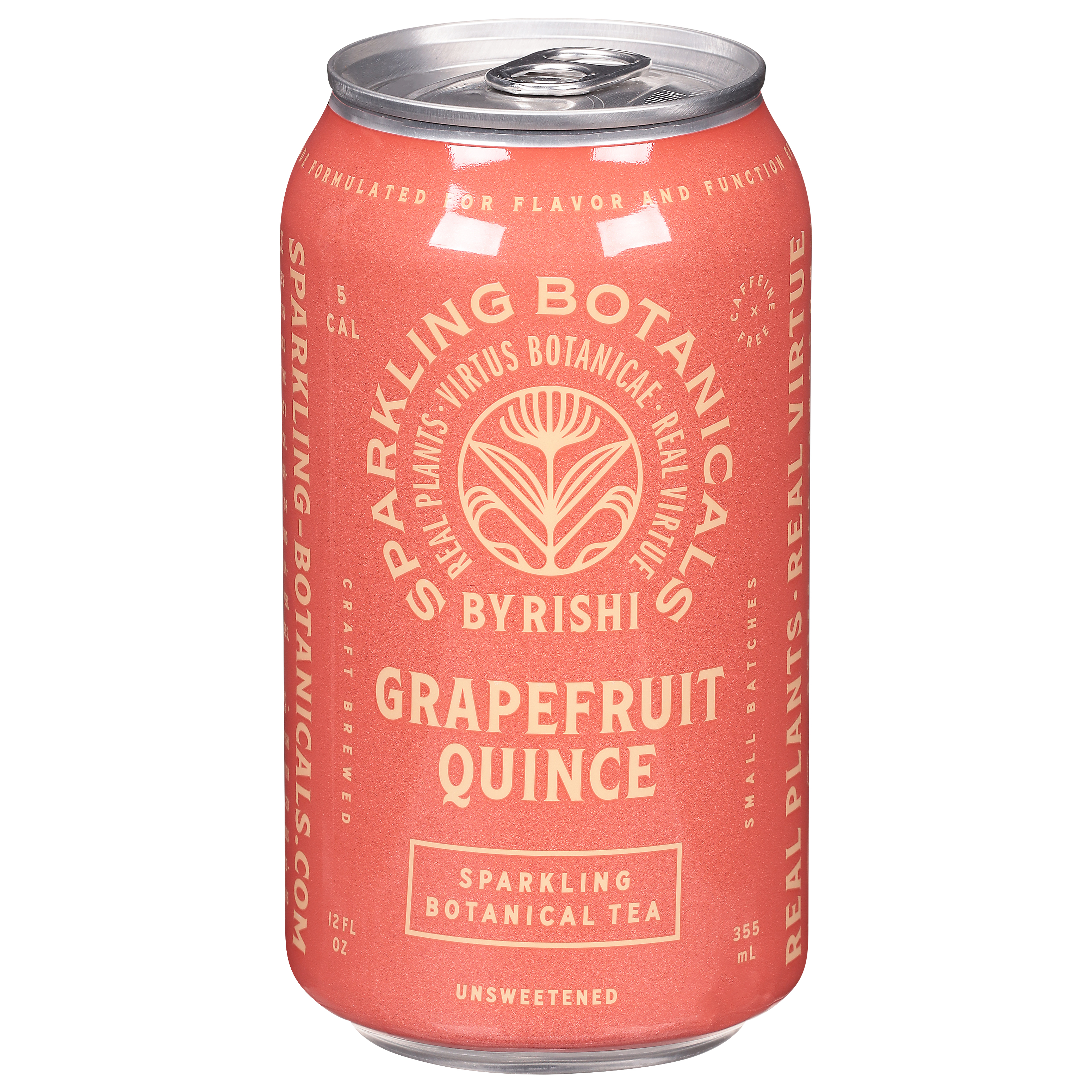 Sparkling Botanicals Unsweetened Sparkling Grapefruit Quince Botanical Tea