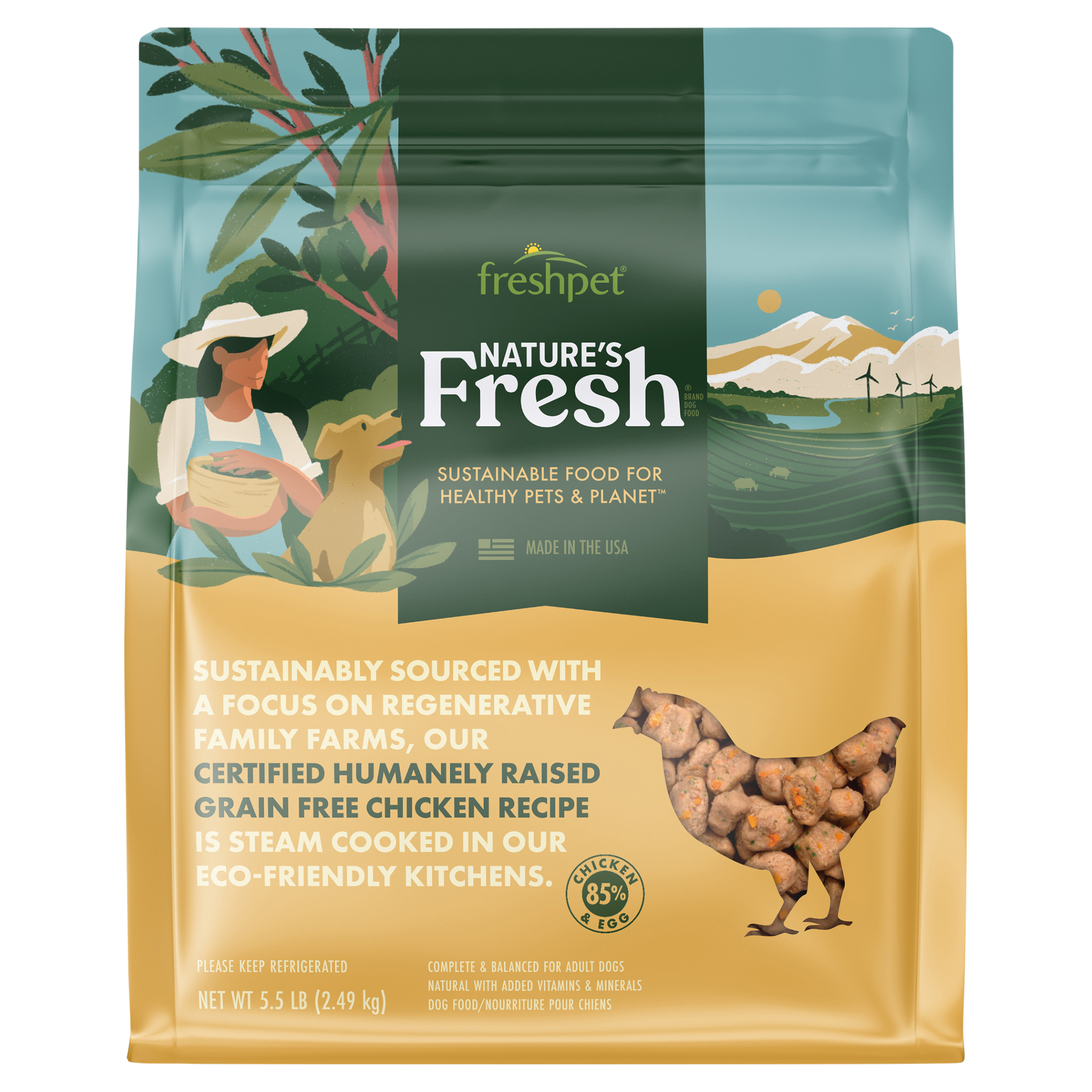 Freshpet Nature's Fresh Adult Grain Free Chicken Recipe Dog Food