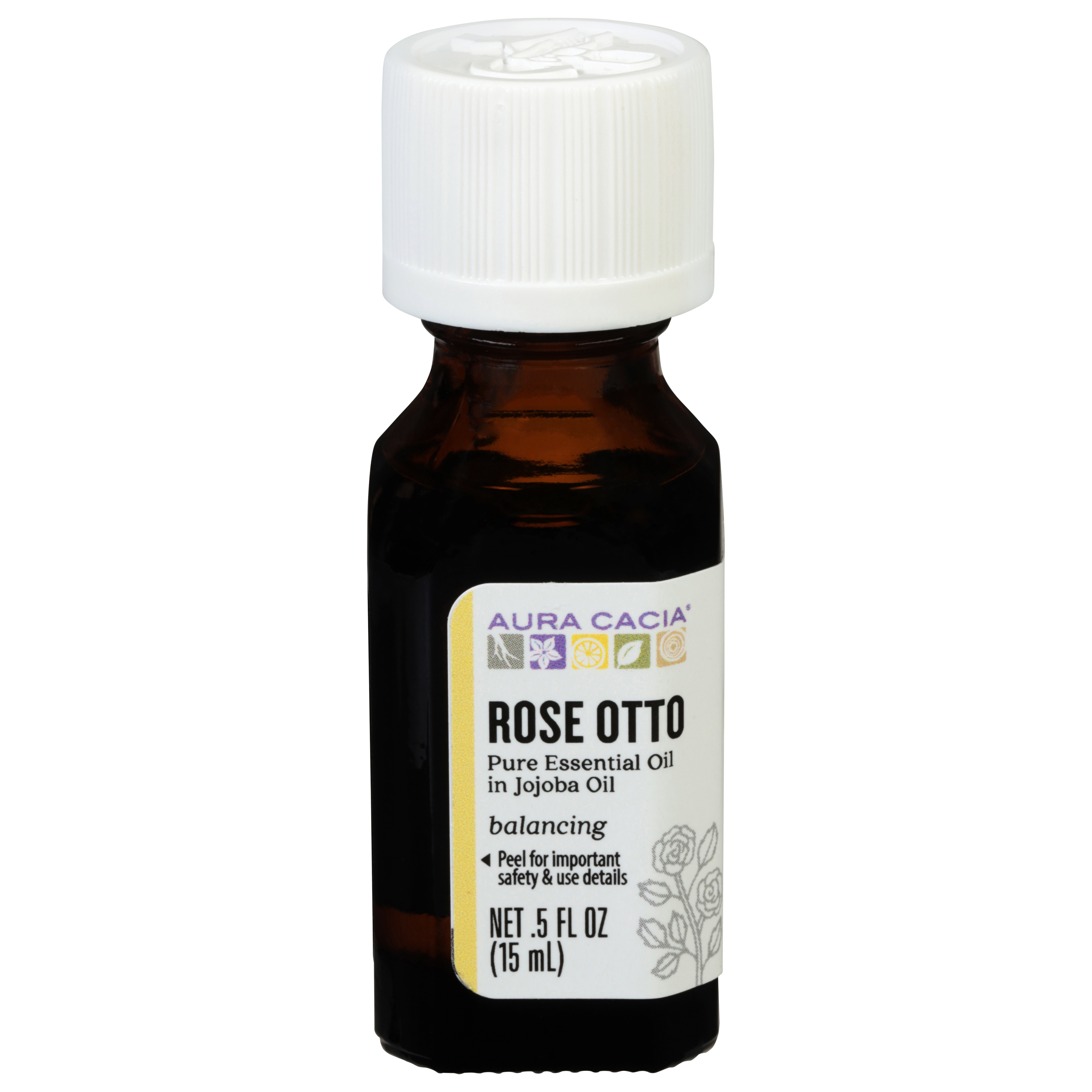 Aura Cacia Balancing Rose Otto Pure Essential Oil in Jojoba Oil