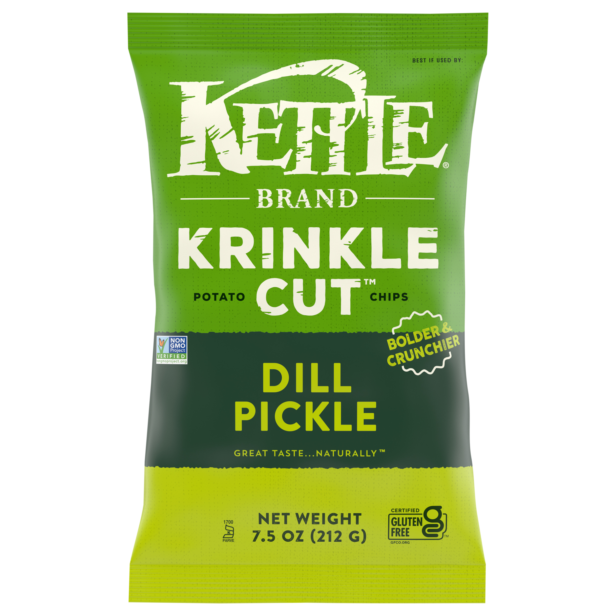 Kettle Krinkle Cut Dill Pickle Potato Chips
