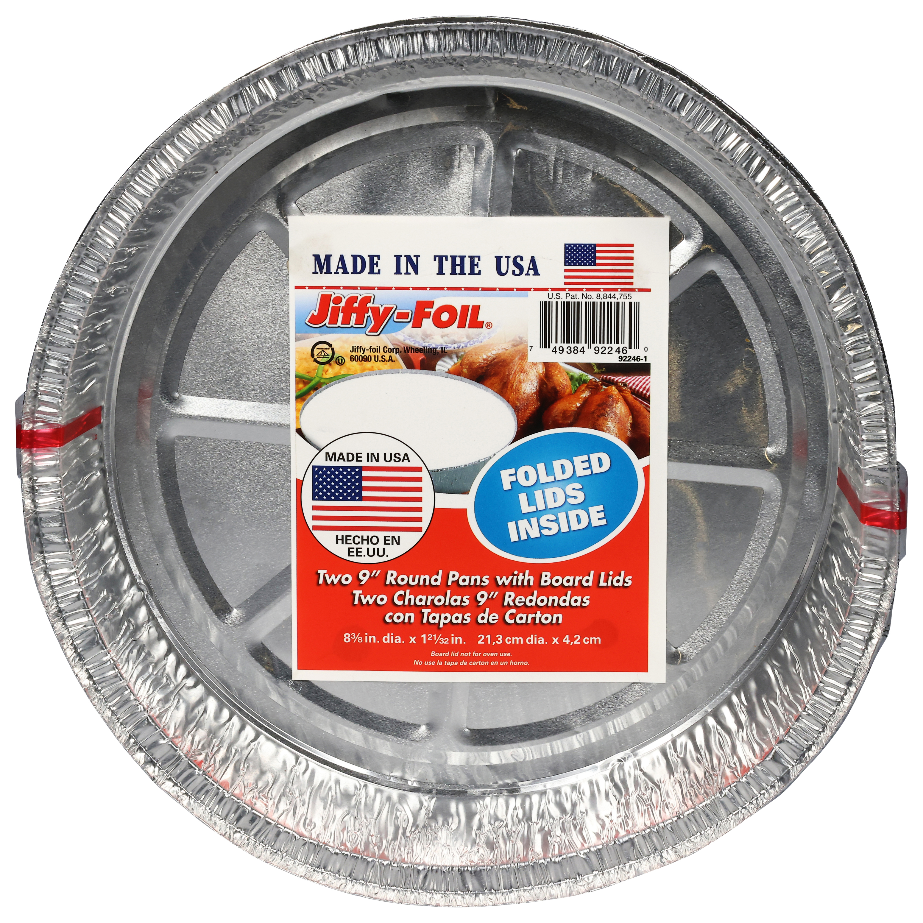 Jiffy-Foil Round Pans with Board Lids 1 ea