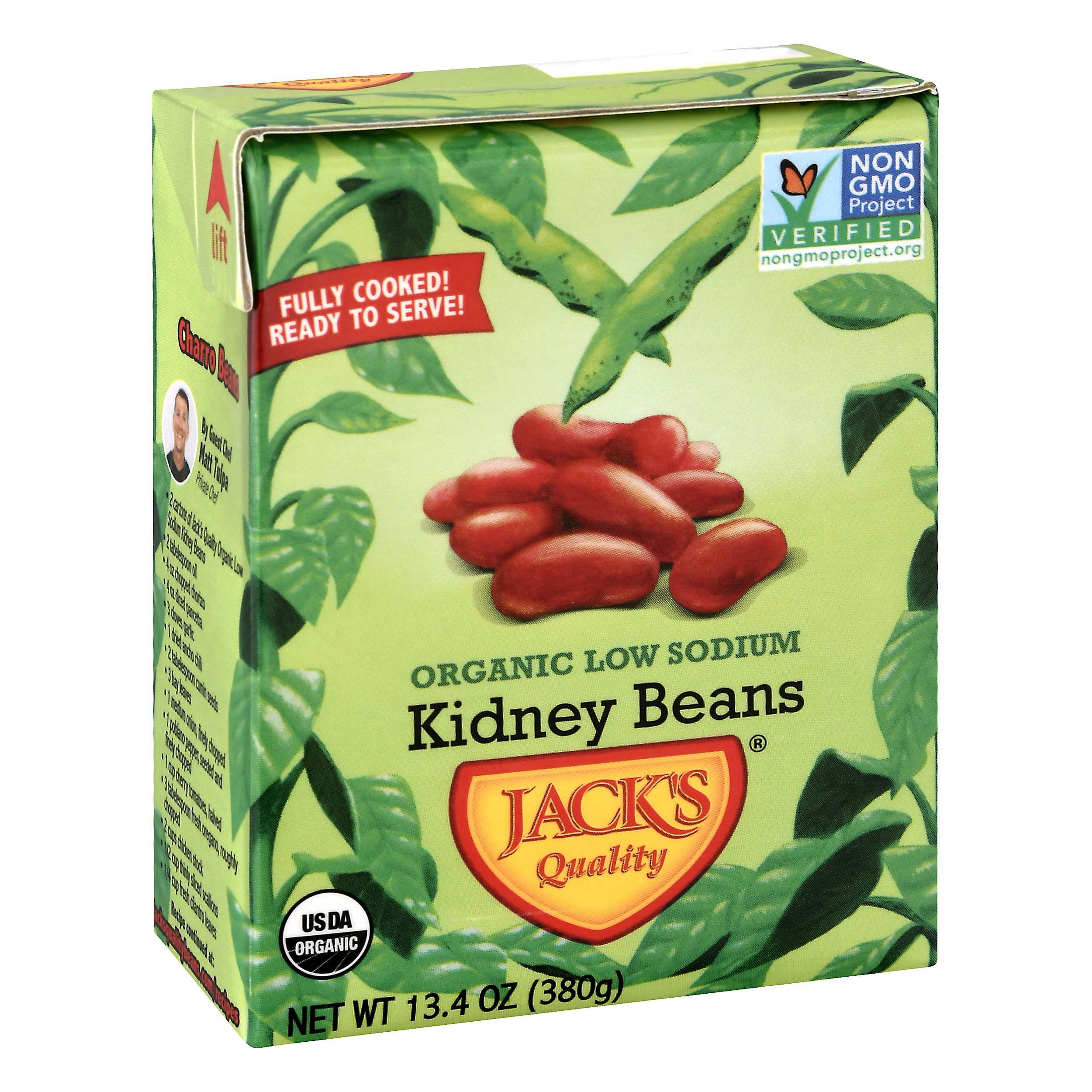 Jacks Quality Organic Low Sodium Kidney Beans