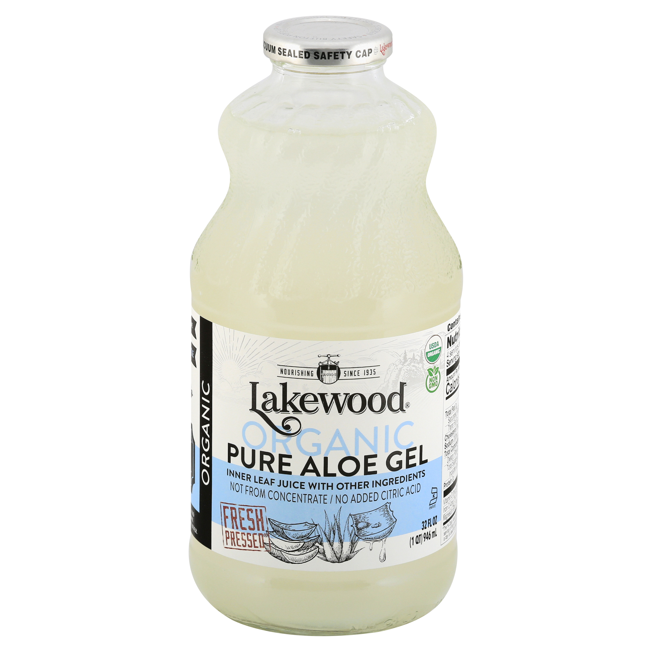 Lakewood Organic Pure Aloe Gel Juice