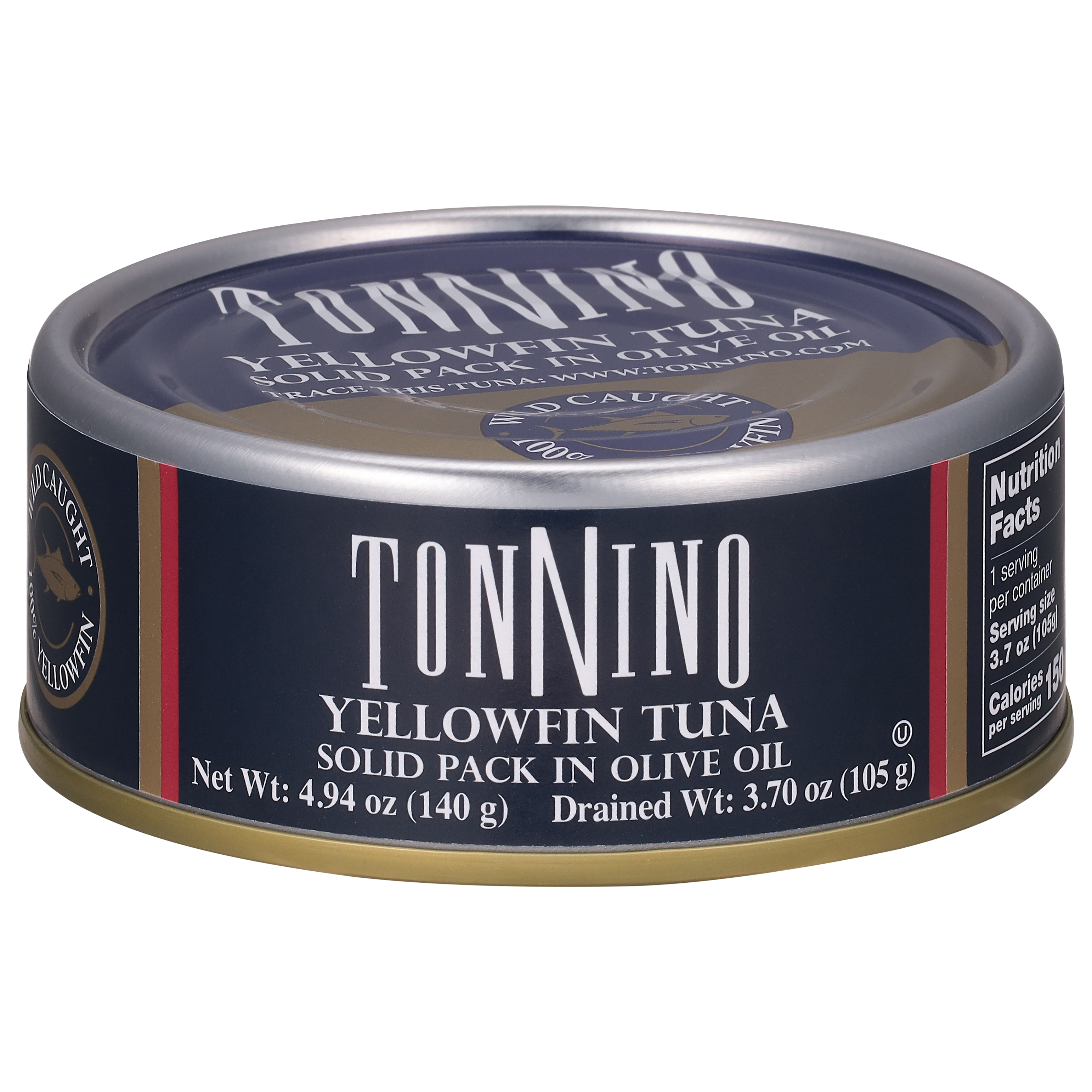 Tonnino Solid Pack in Olive Oil Yellowfin Tuna