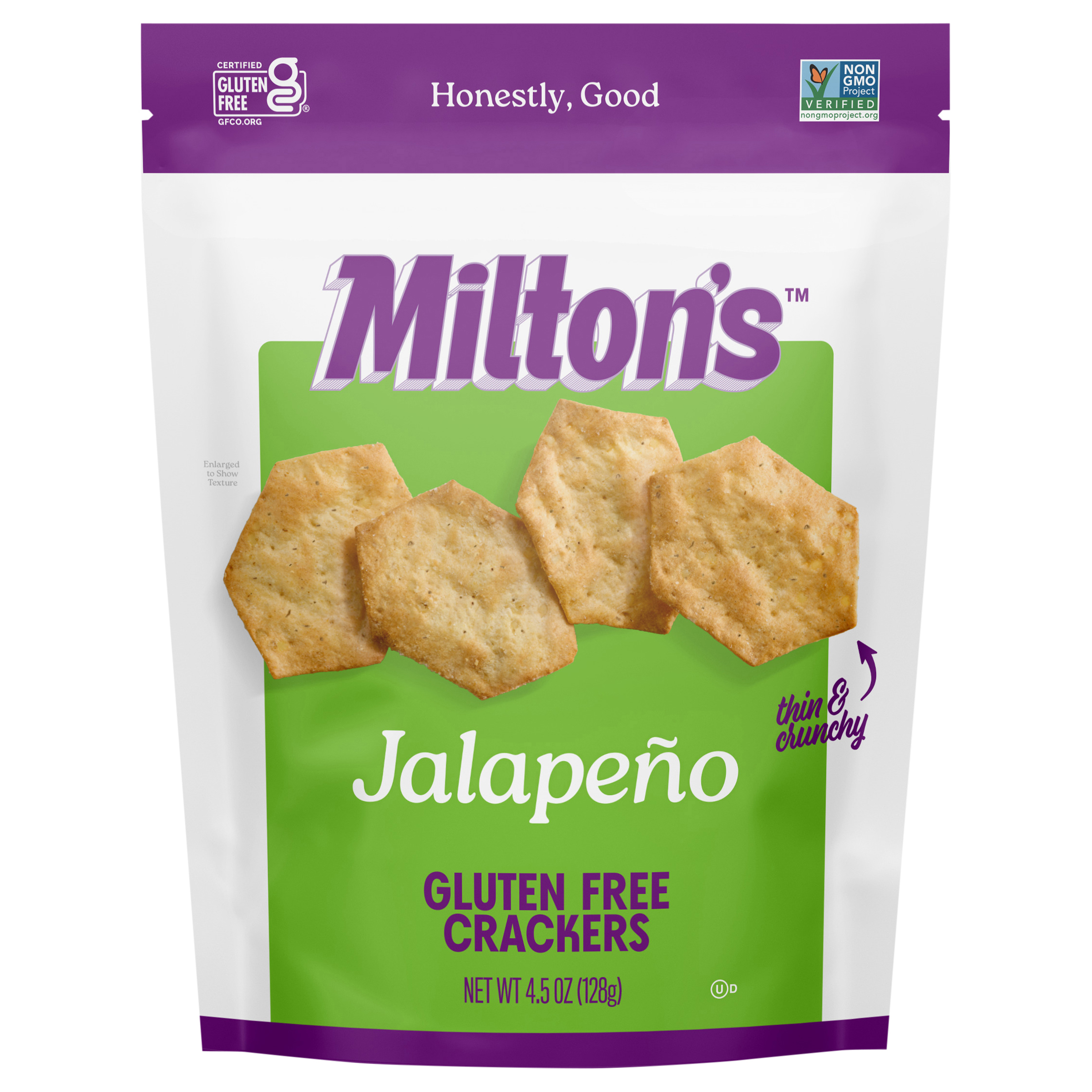 Milton's Gluten Free Crackers - Jalapeño,