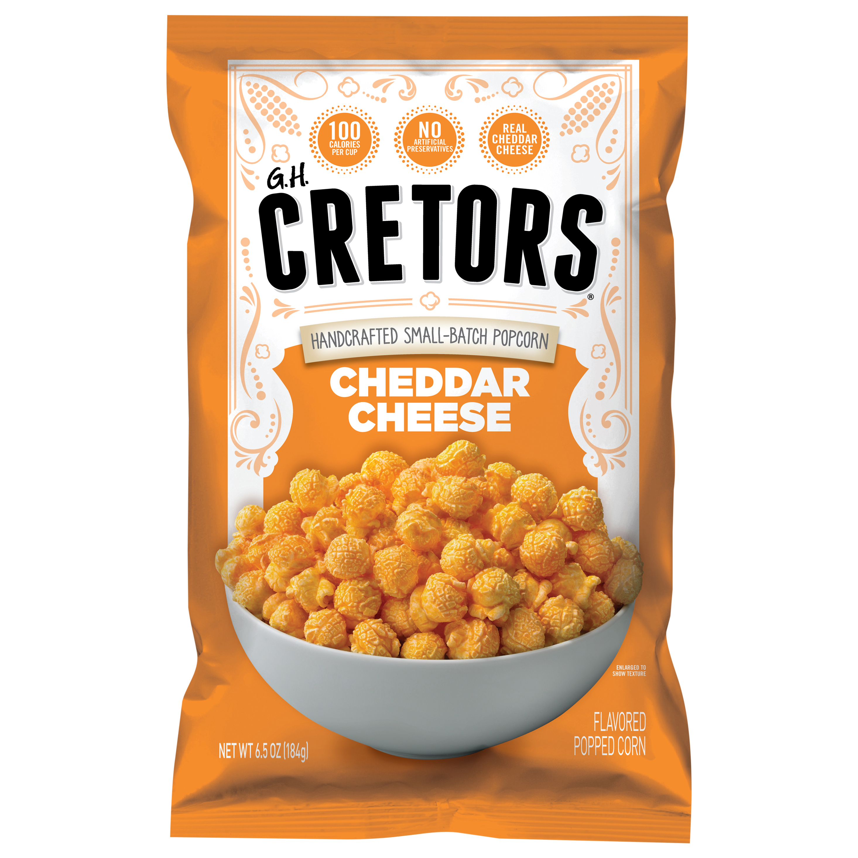 Cretors Cheddar Cheese Flavored Popped Corn