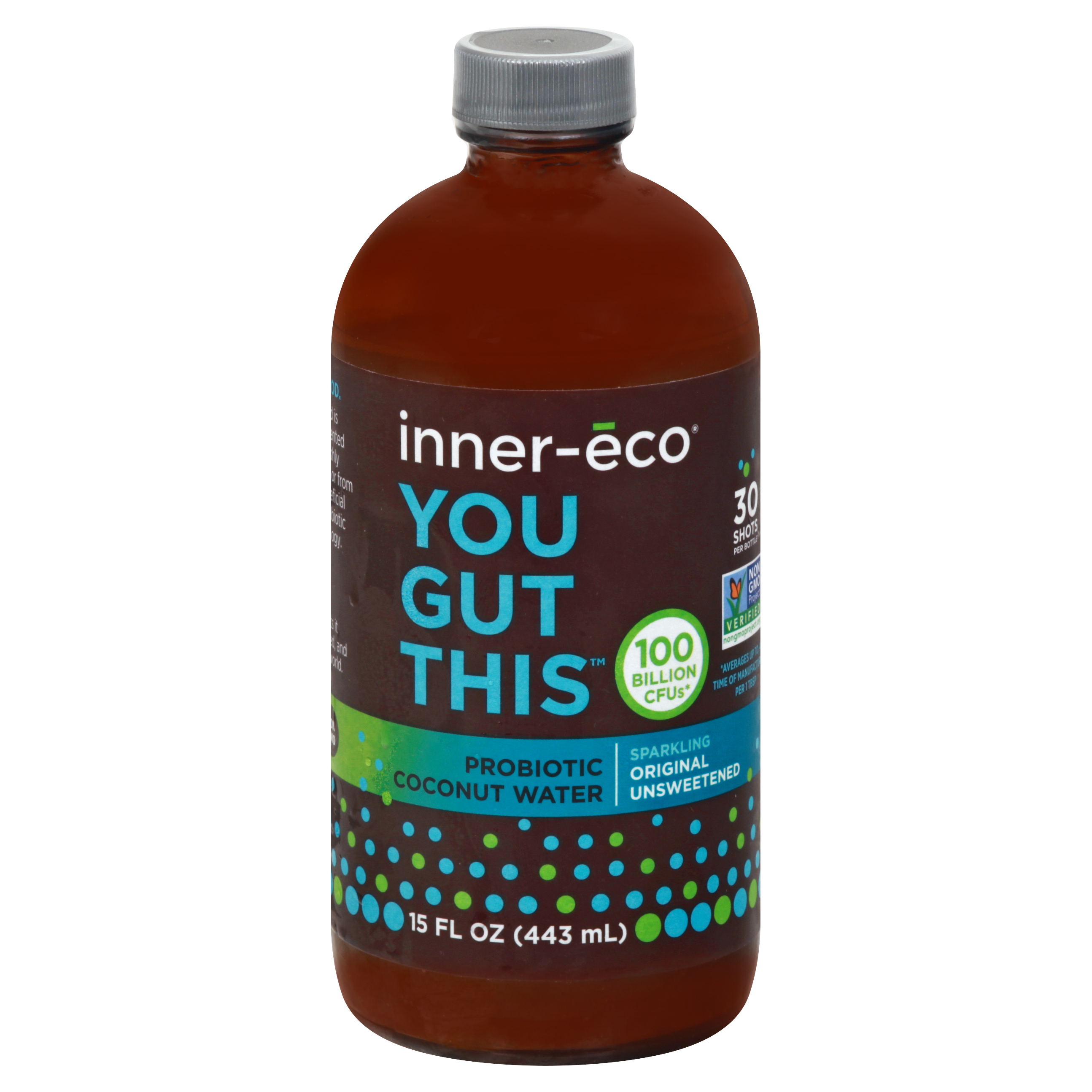 Inner Eco Unsweetened Sparkling Original Probiotic Coconut Water