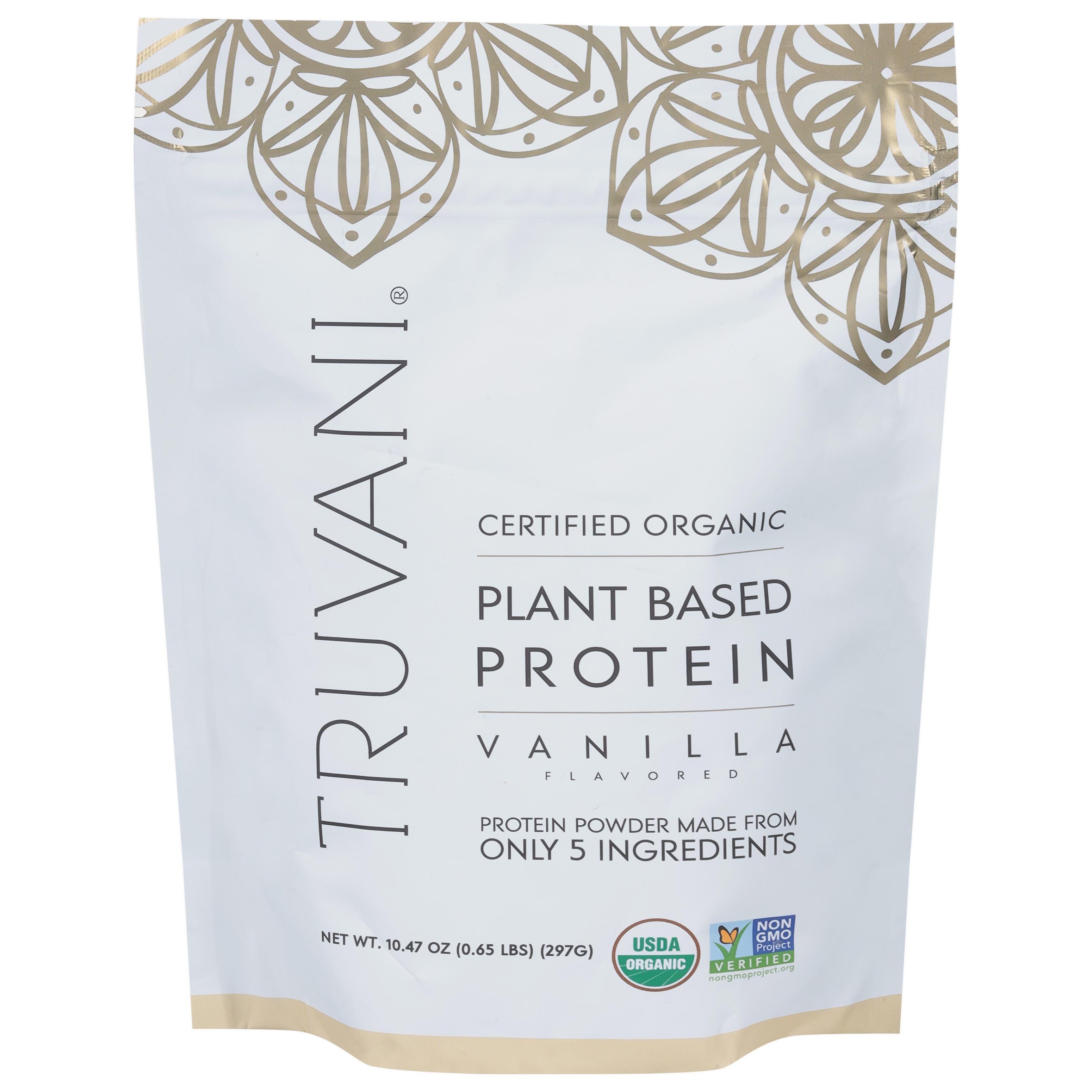 Truvani Organic Plant Based Vanilla Flavored Protein Powder