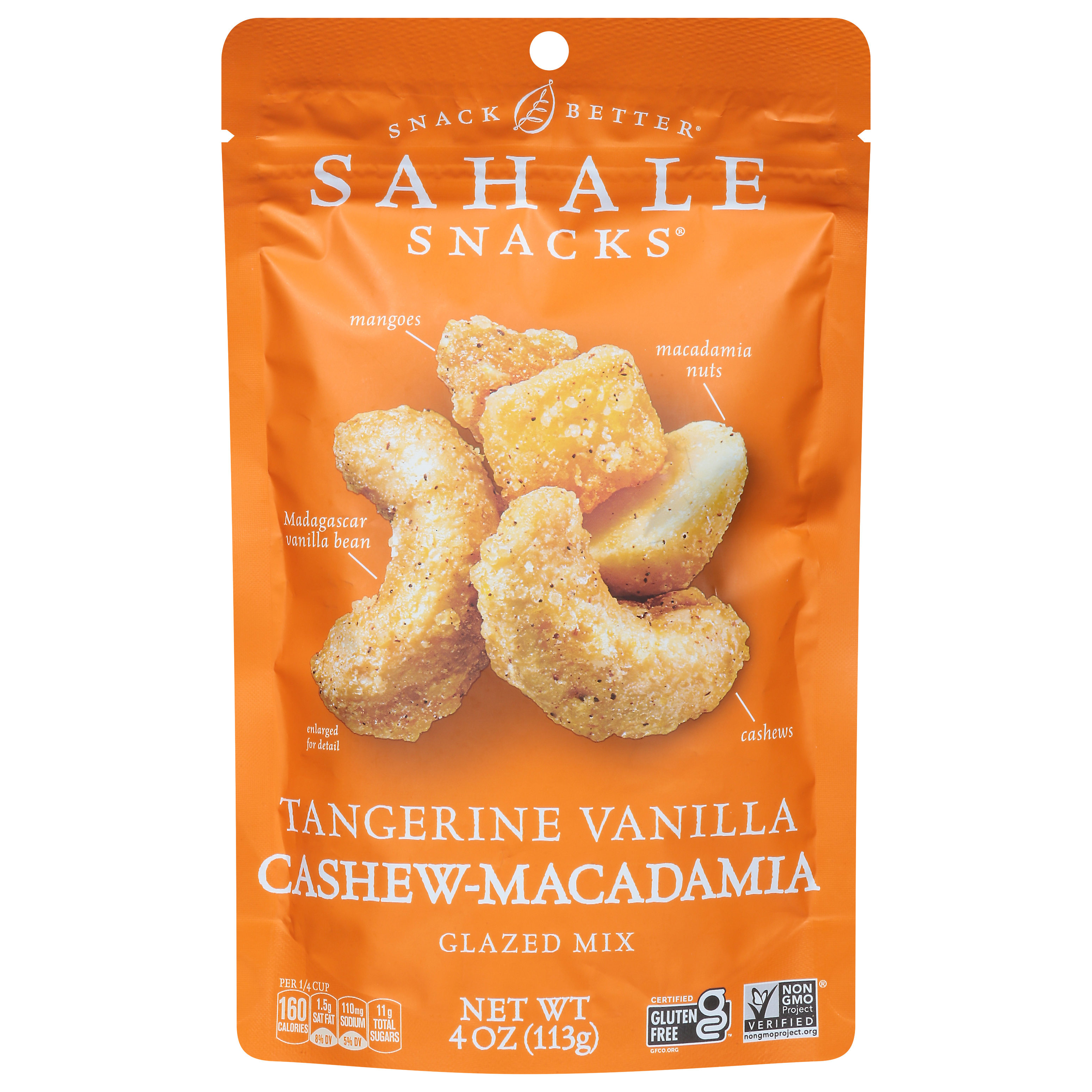 Sahale Snacks Tangerine Vanilla Cashew-Macadamia