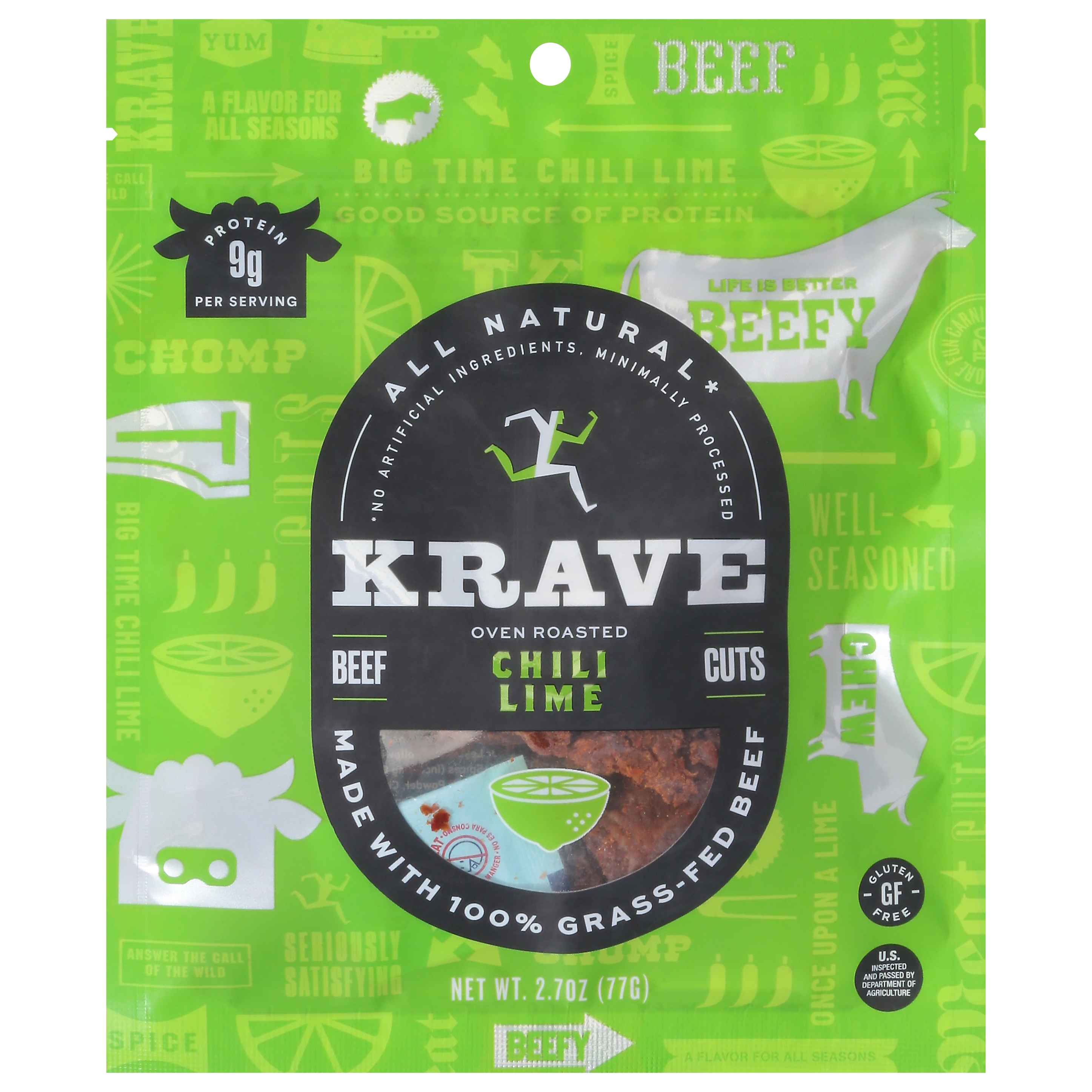 Krave Oven Roasted Chili Lime Beef Cuts