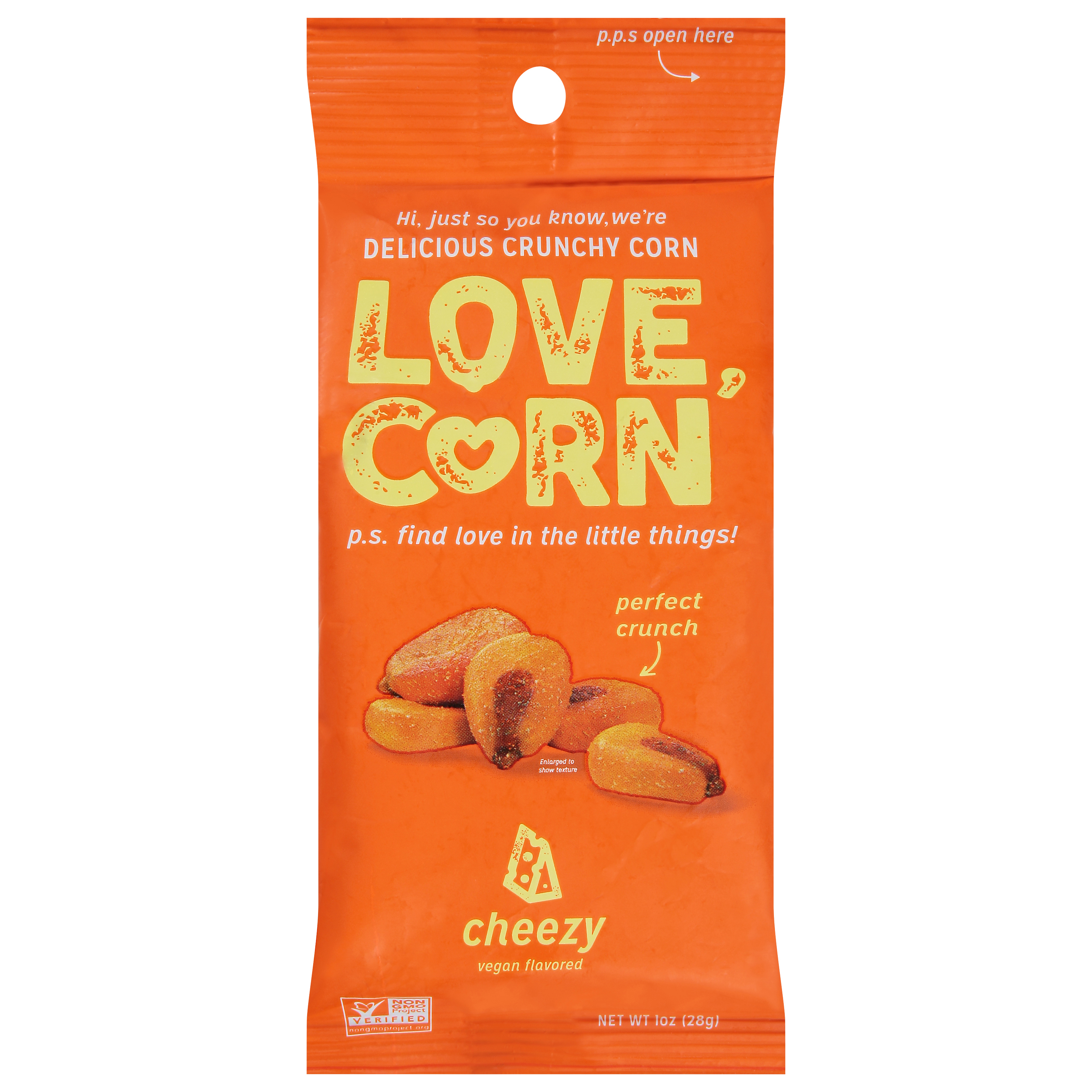 Love Corn Cheezy Vegan Flavor Crunchy Corn