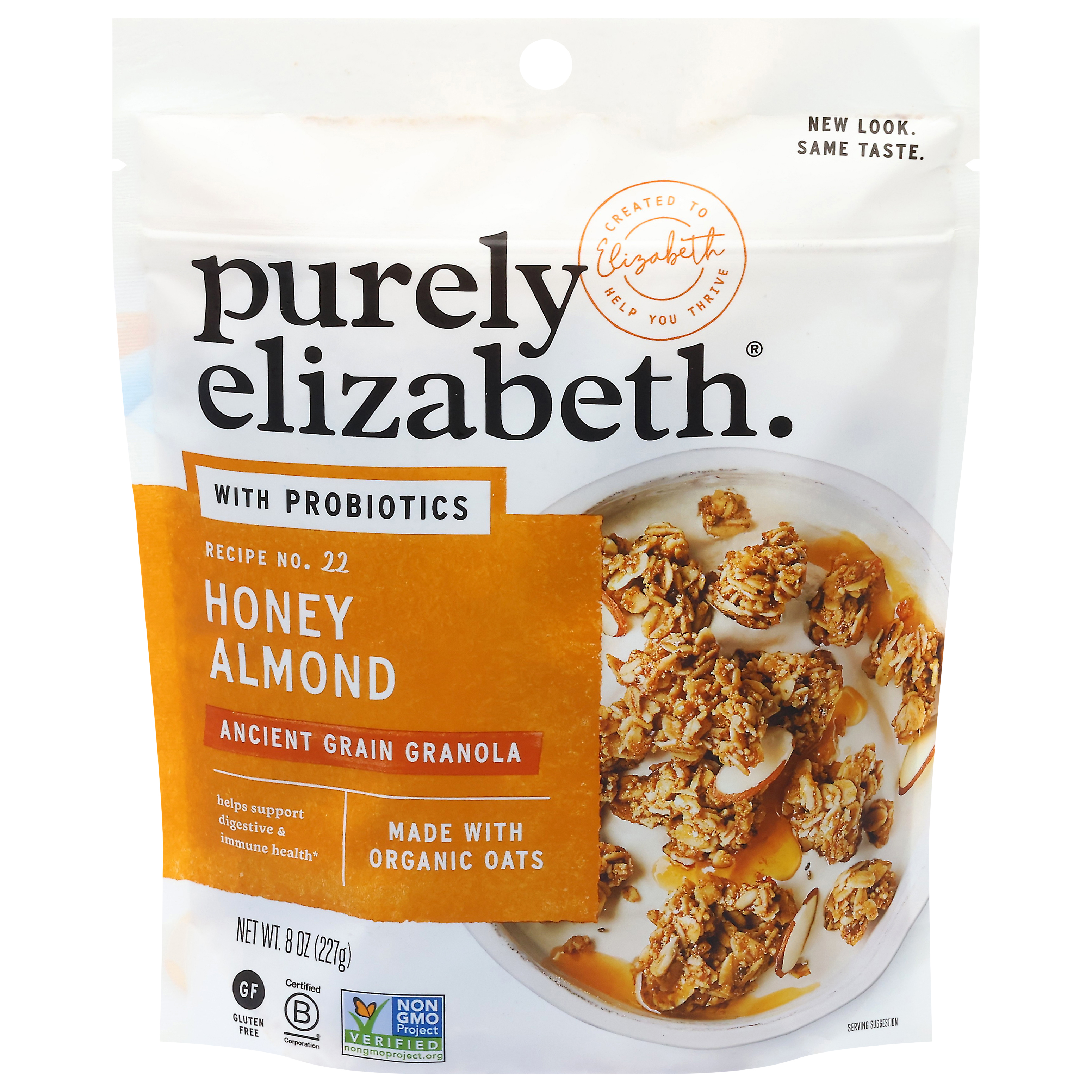 Purely Elizabeth Recipe No. 22 Honey Almond Ancient Grain Granola with Probiotics