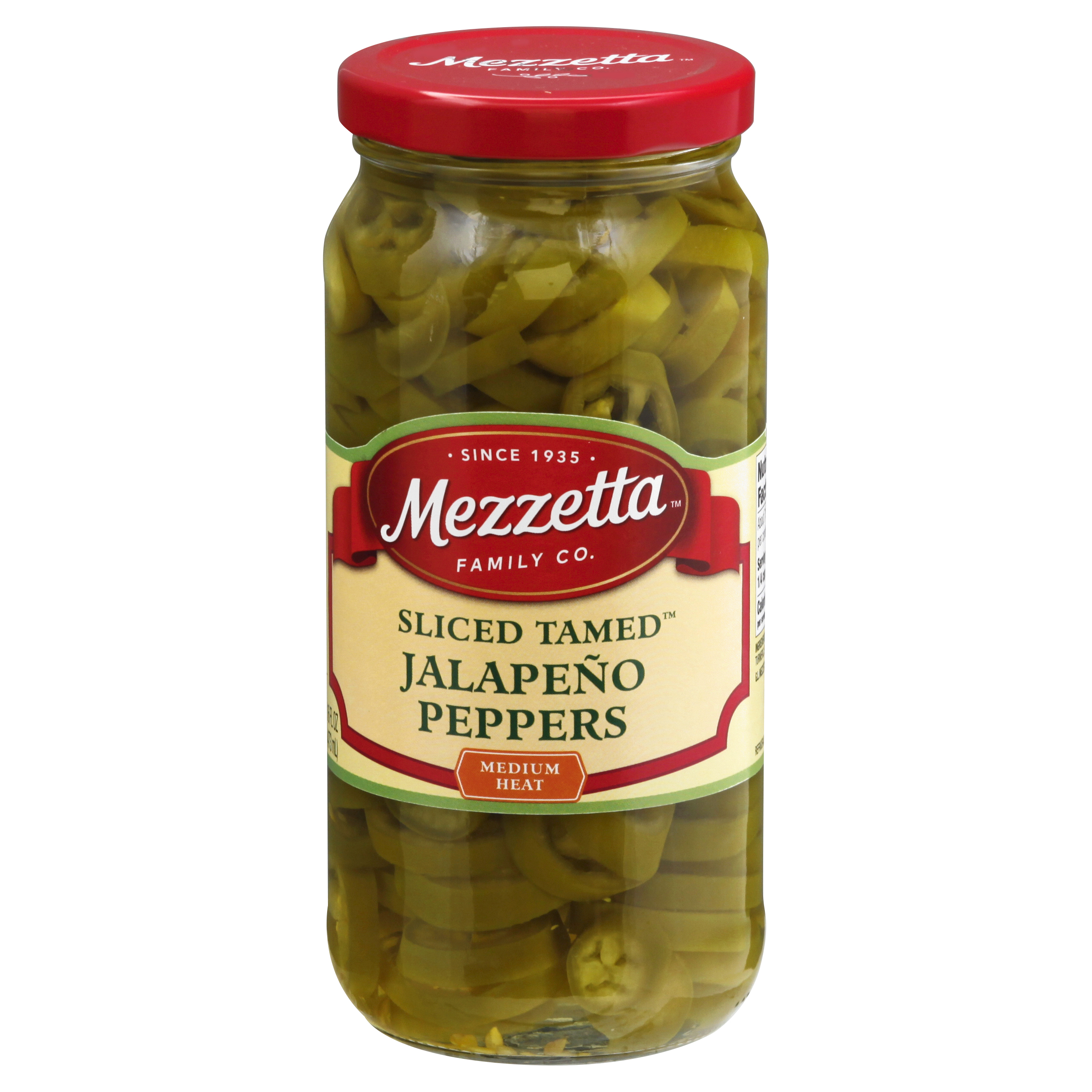 Mezzetta Medium Heat Sliced Tamed Jalapeno Peppers