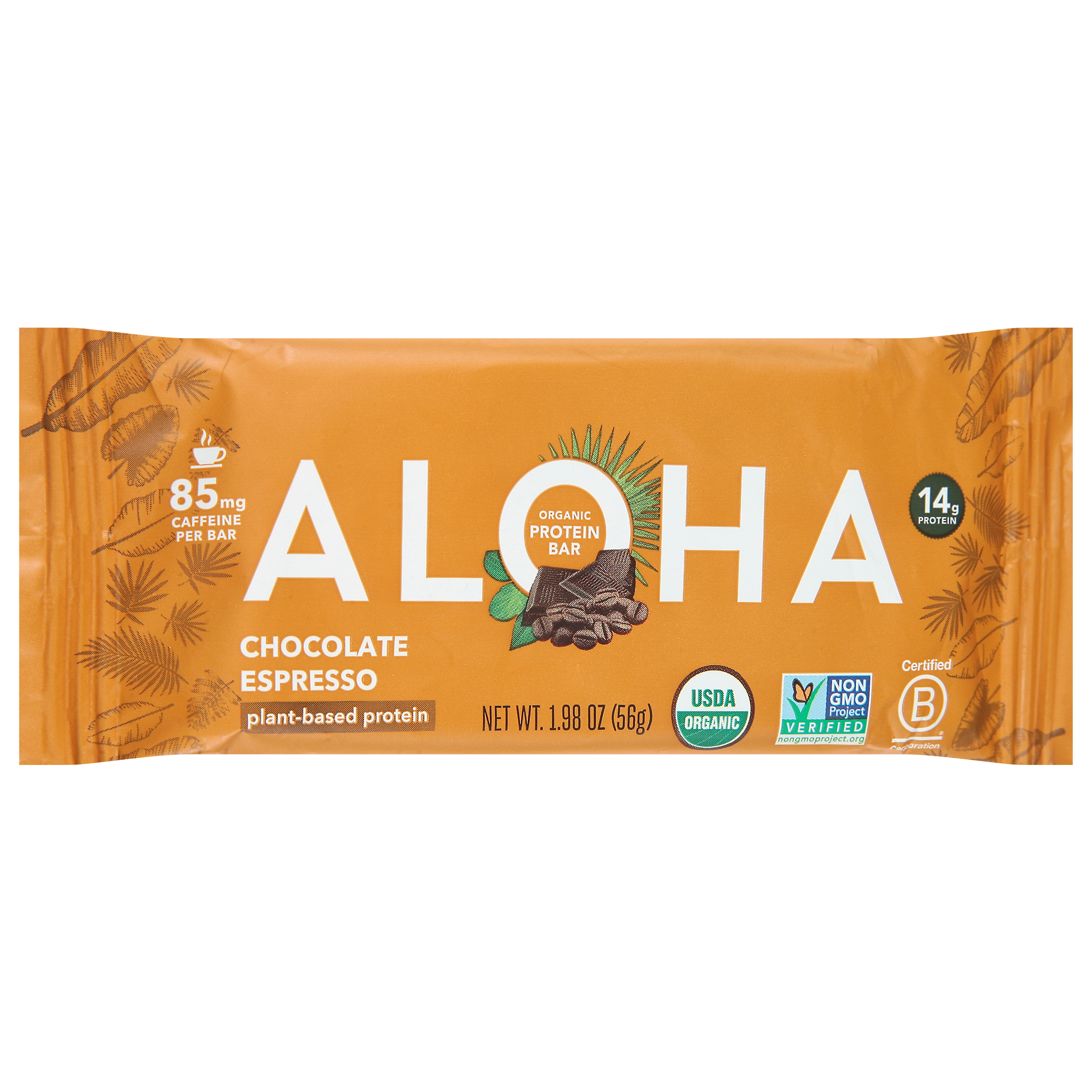 Aloha Organic Chocolate Espresso Protein Bar