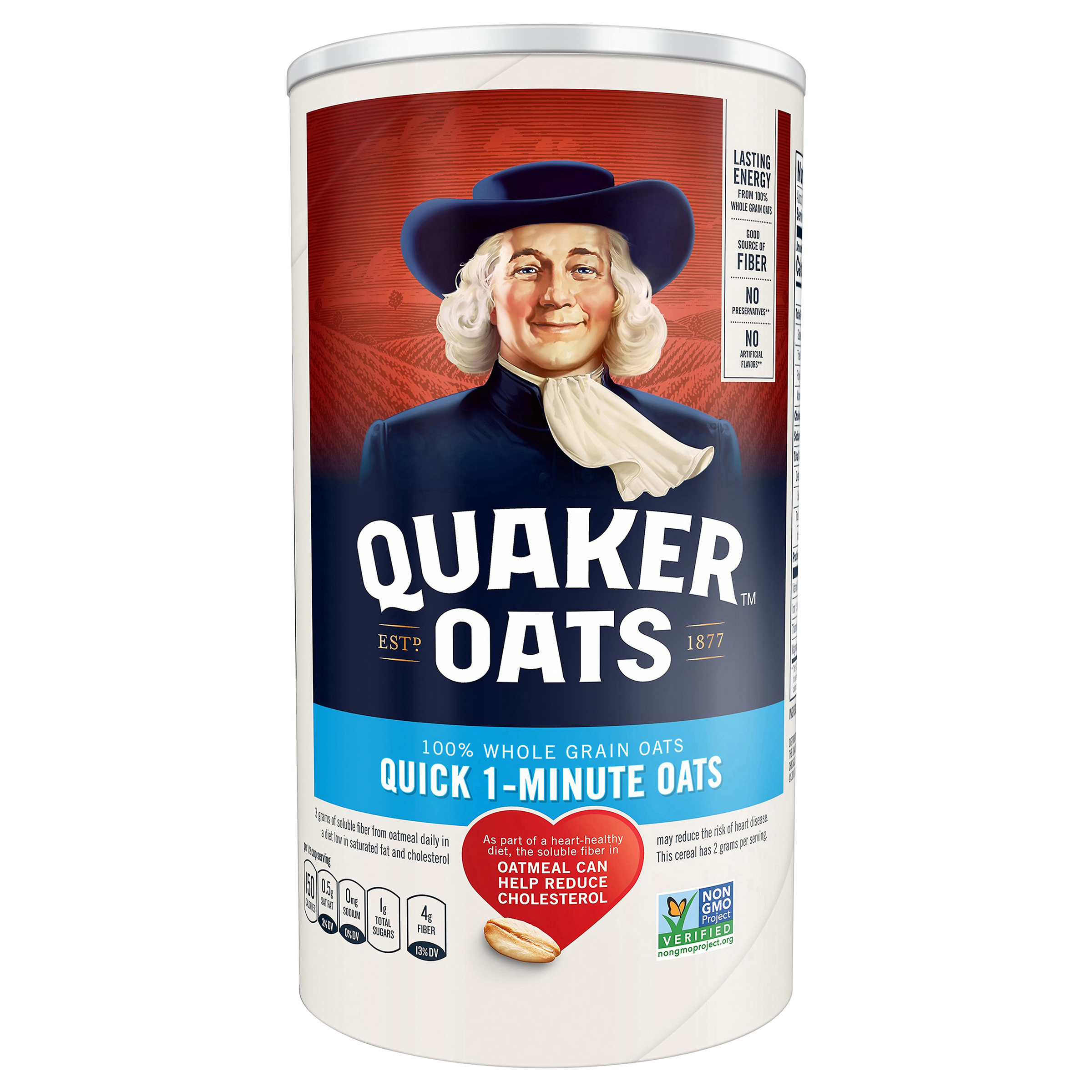 Quaker Whole Grain Oats Quick 1-Minute Oats