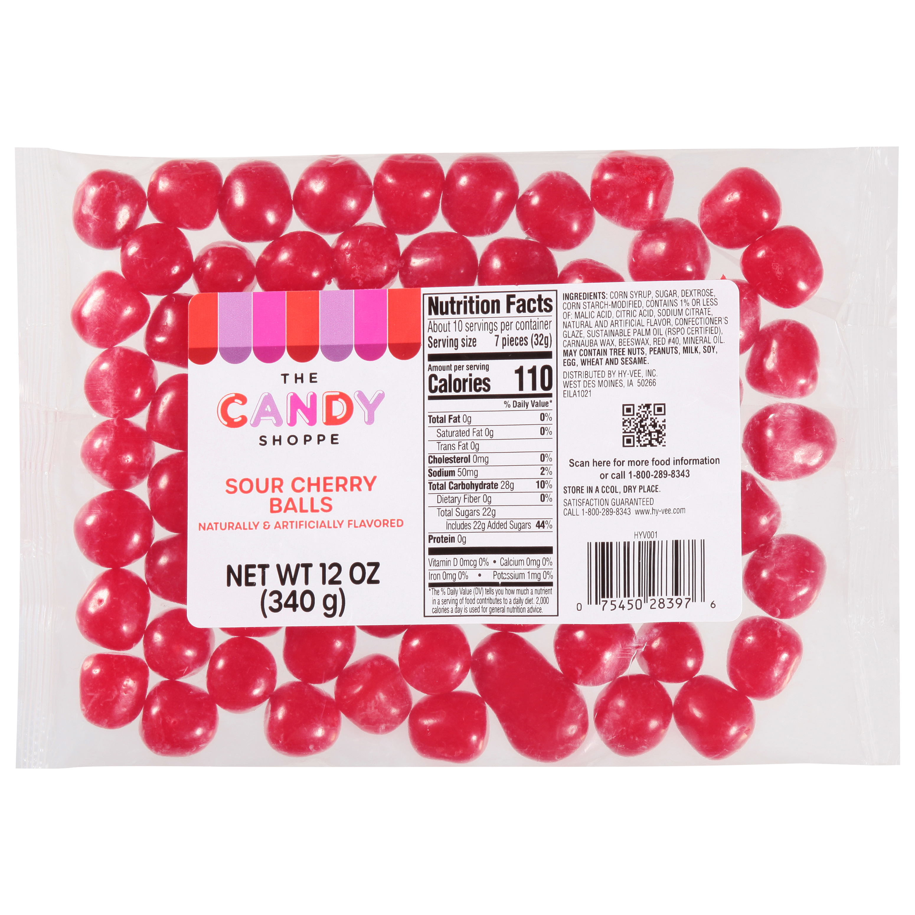 The Candy Shoppe Sour Cherry Balls Candy 12 oz