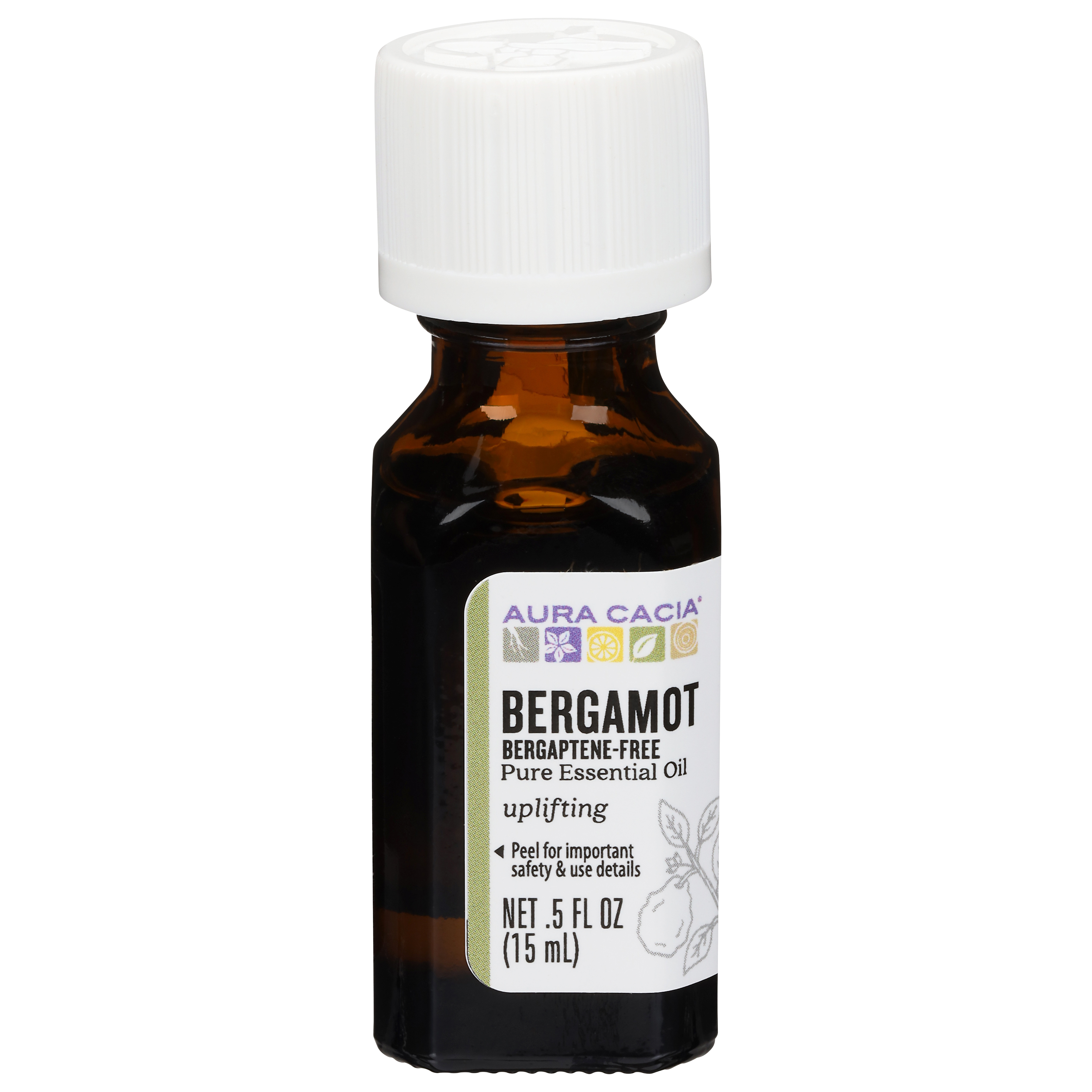 Aura Cacia Uplifting Bergaptene-Free Bergamot Pure Essential Oil