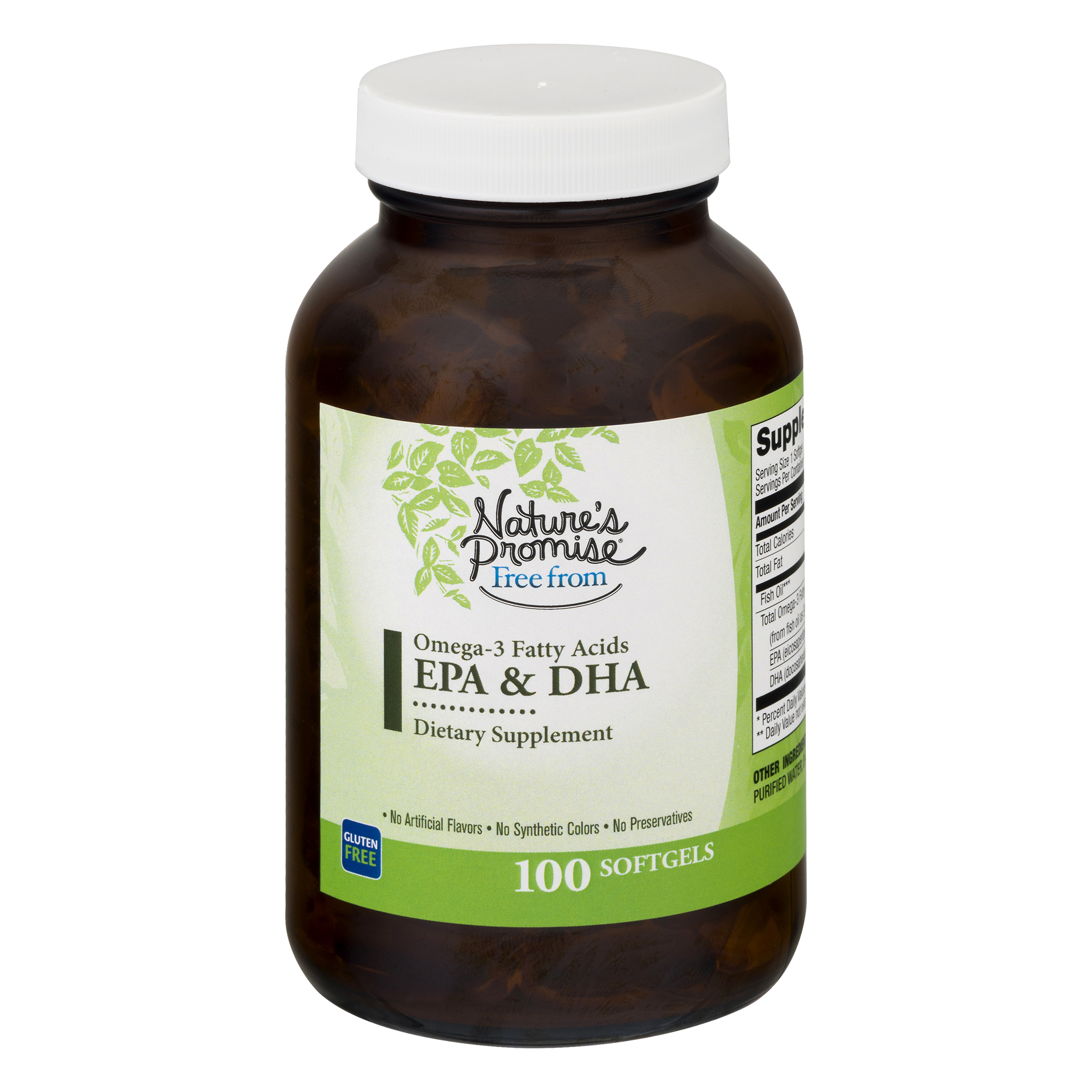 Nature's Promise Softgels EPA & DHA Omega3 Fatty Acids 100 ea JAR