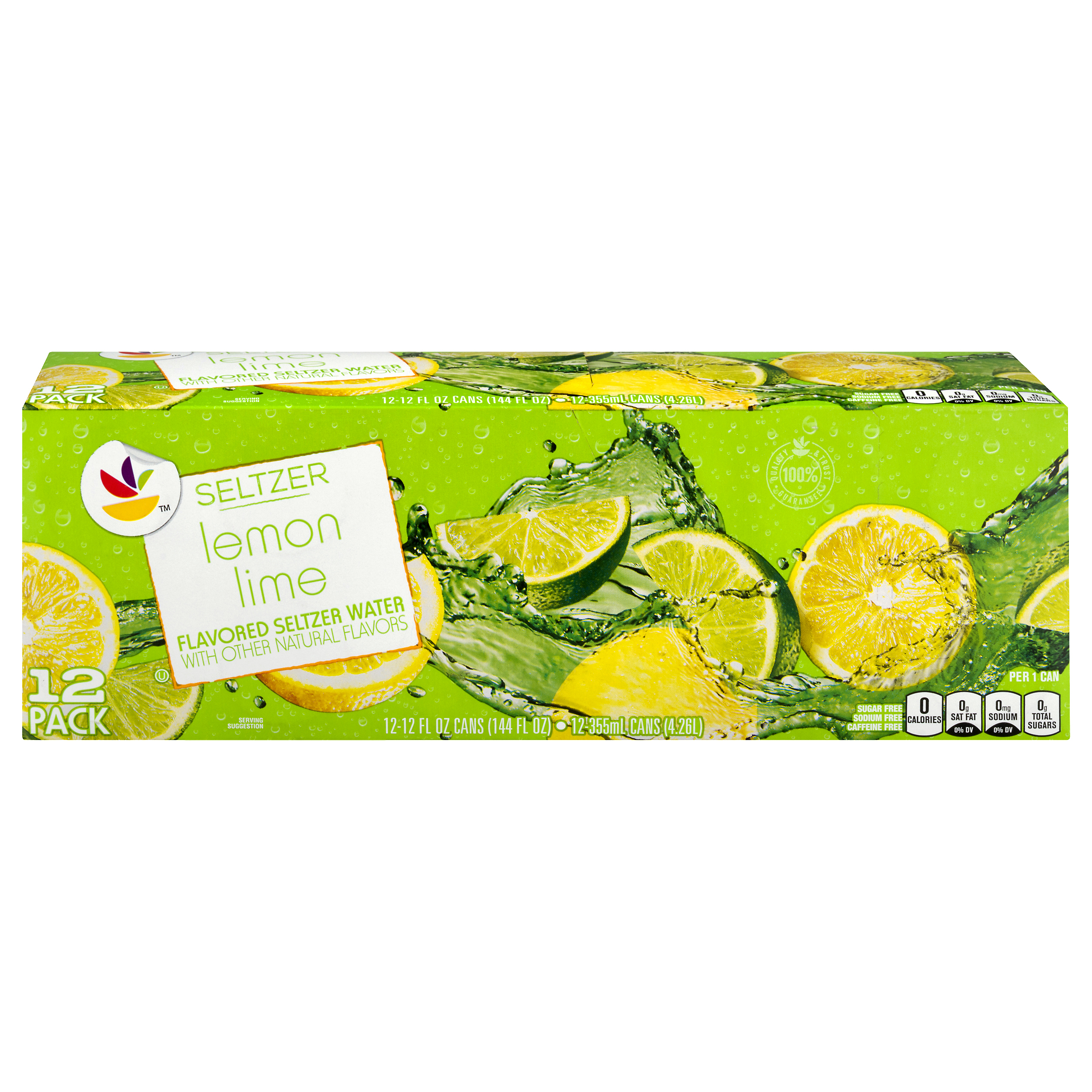 Ahold 12 Pack Lemon Lime Flavored Seltzer Water 12 ea Box