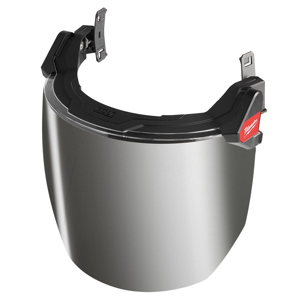 BOLT Full Face Shield - Mirrored Dual Coat Lens (Compatible with Milwaukee BOLT Safety Helmets & BOLT Hard Hats)