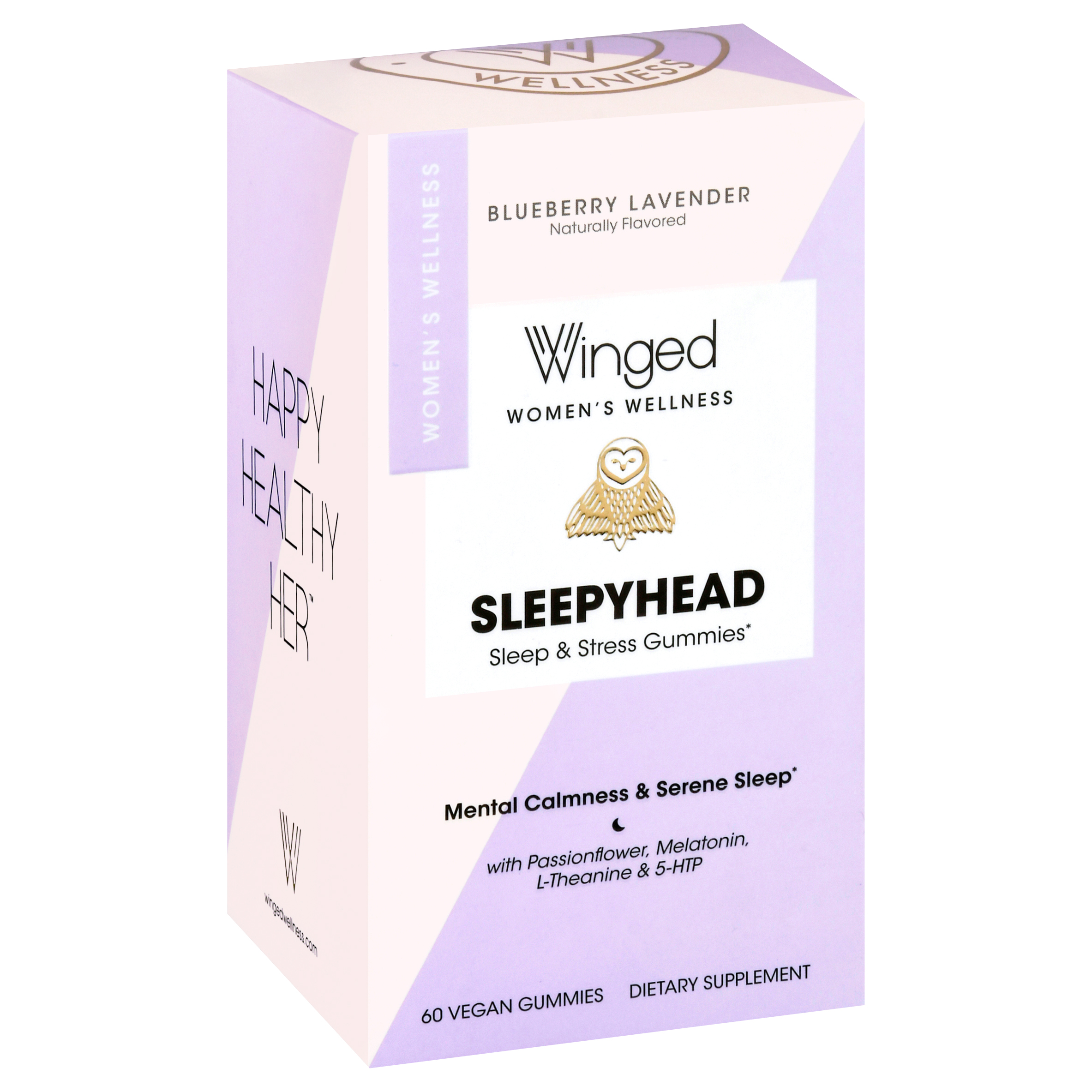 Winged Blueberry Lavender Sleepyhead Vegan Gummies