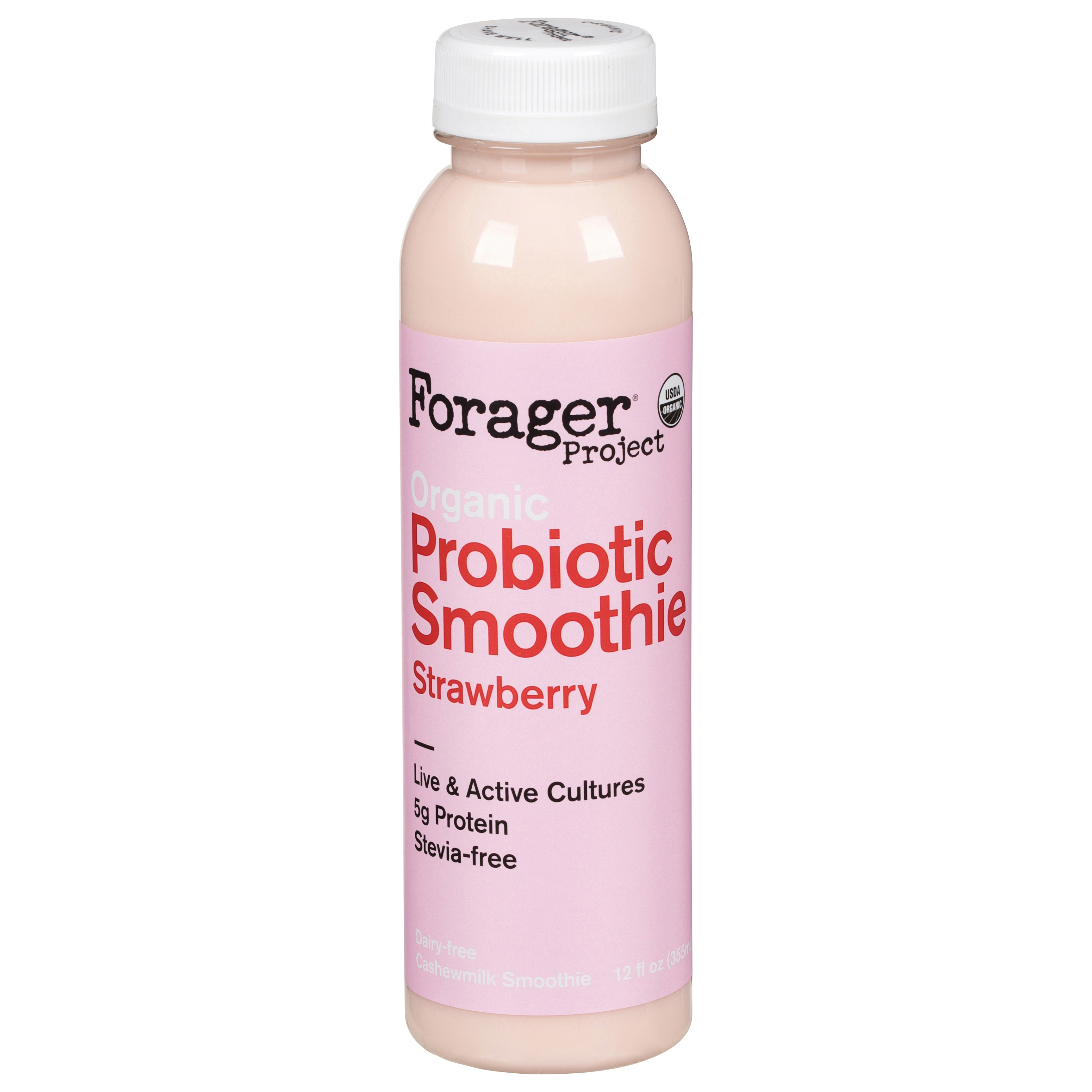 Forager Project Organic Strawberry Probiotic Smoothie