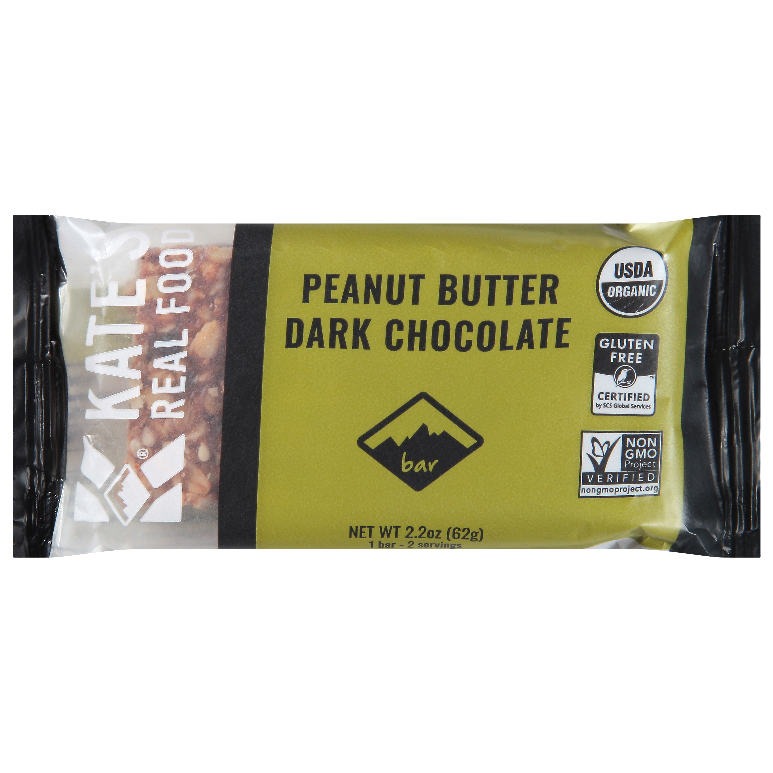 Kate's Real Food Peanut Butter Dark Chocolate Bar