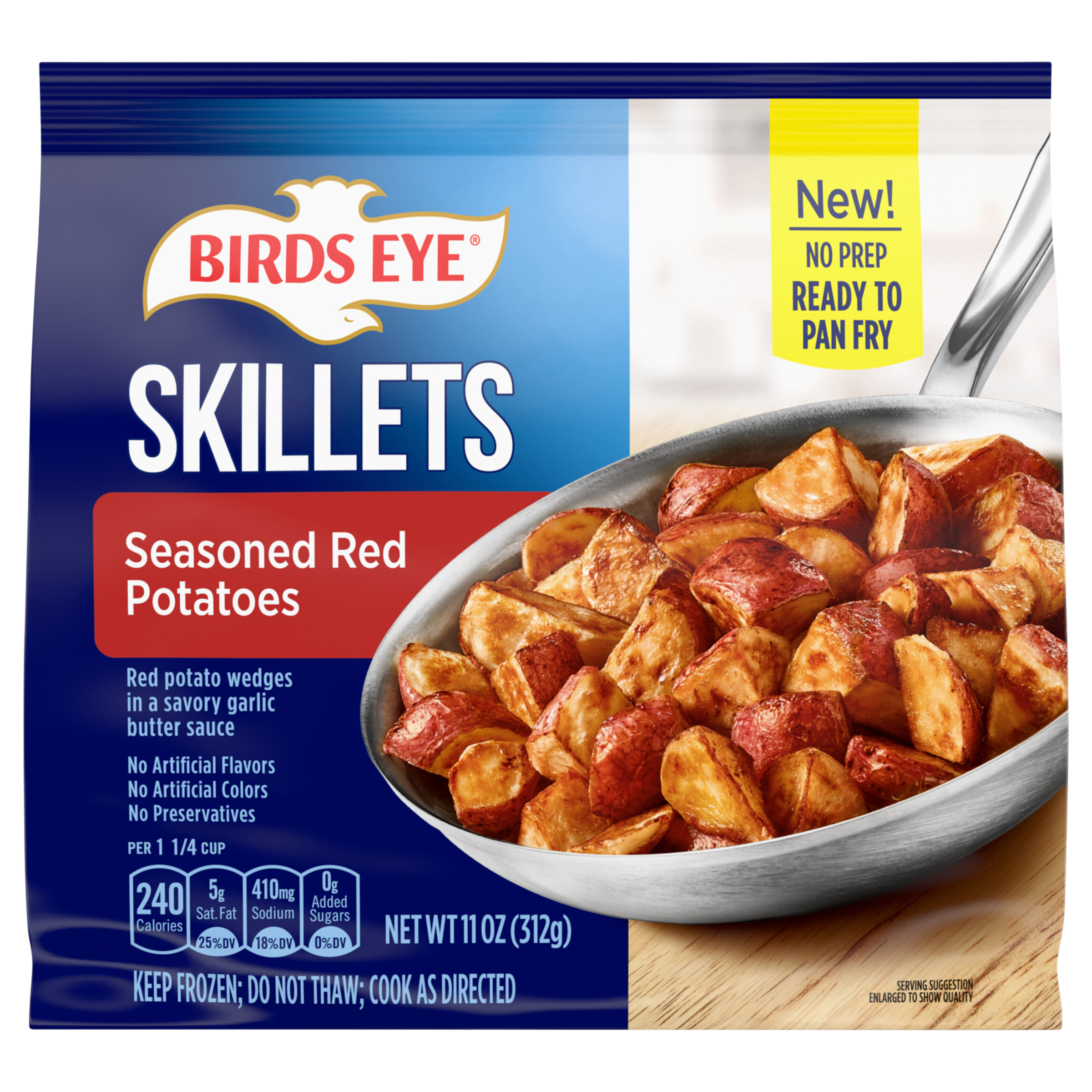 Birds Eye Red Potatoes, Skillets, Seasoned, 11 Ounce