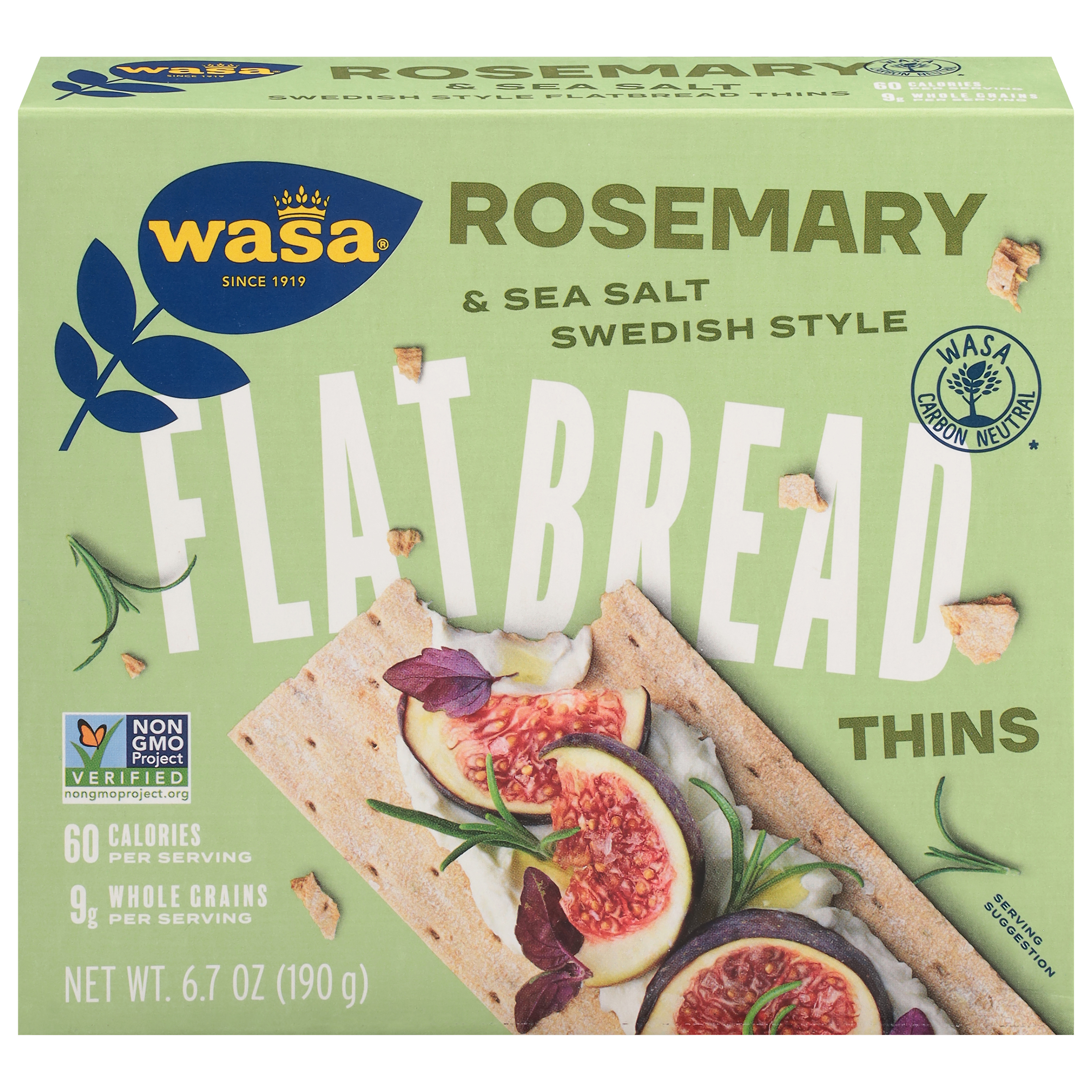 Wasa Thins Swedish Style Rosemary & Sea Salt Flatbread