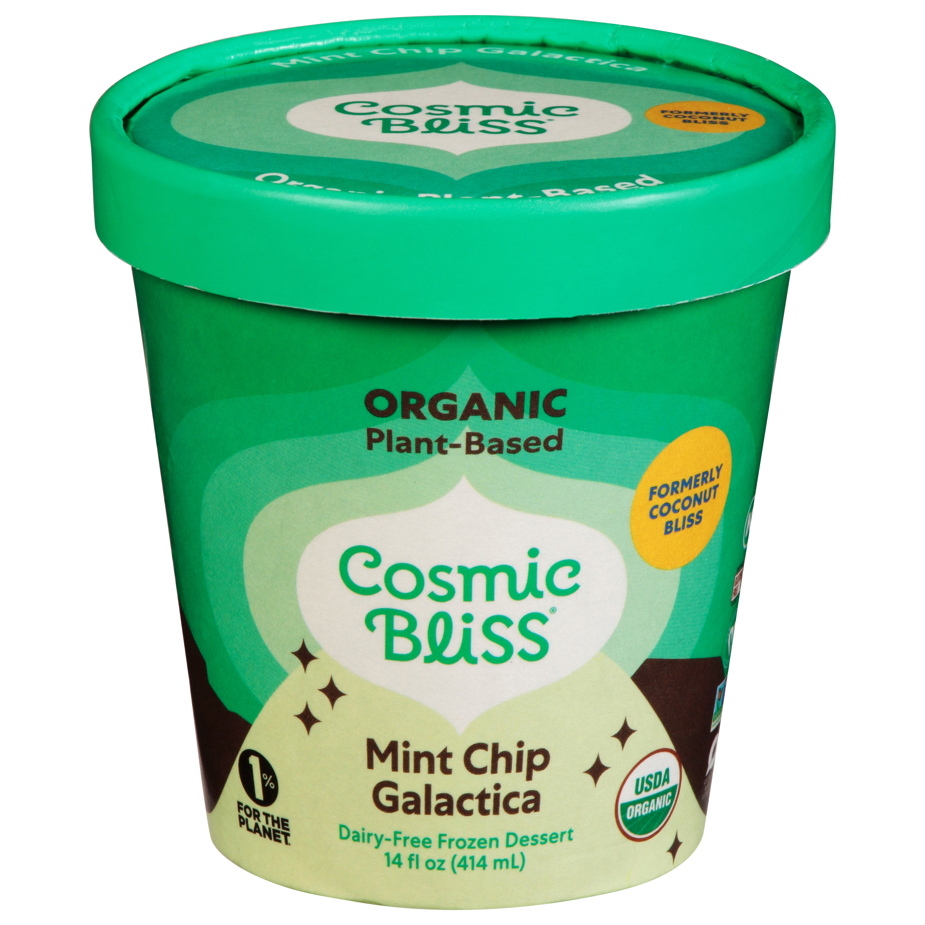 Cosmic Bliss Organic Mint Chip Galactica Dairy-Free Frozen Dessert
