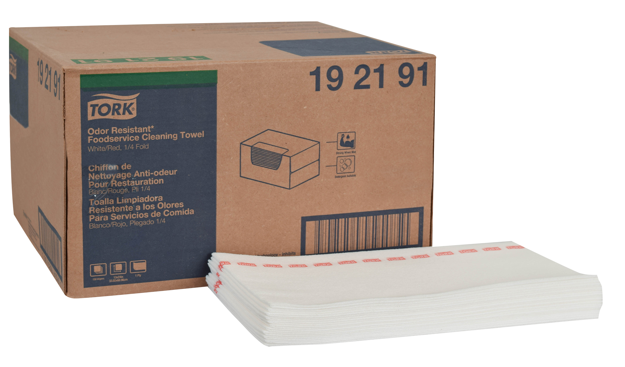 Odor Resistant Foodservice Cleaning Cloth 150/cs