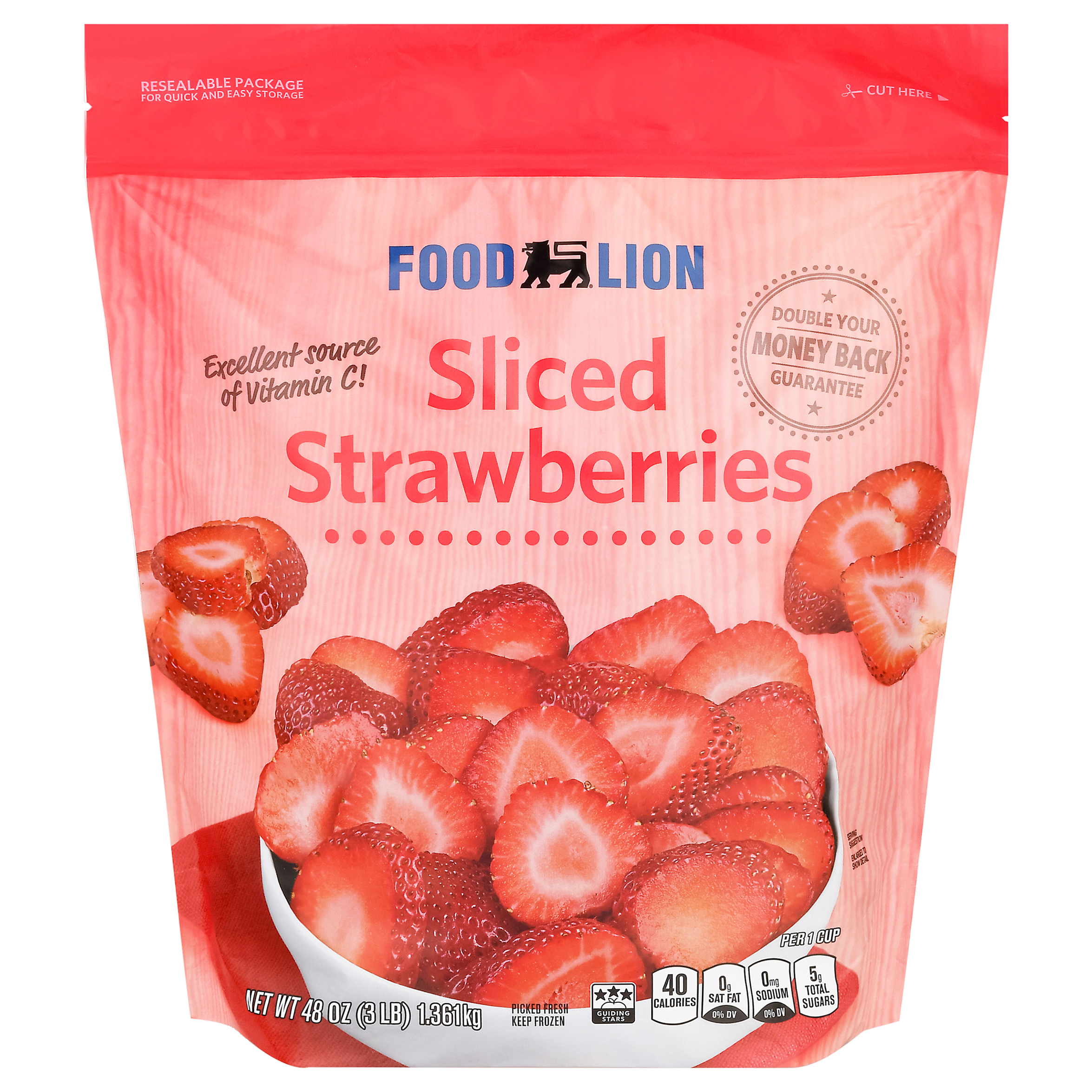 Food Lion Sliced Strawberries 48 oz