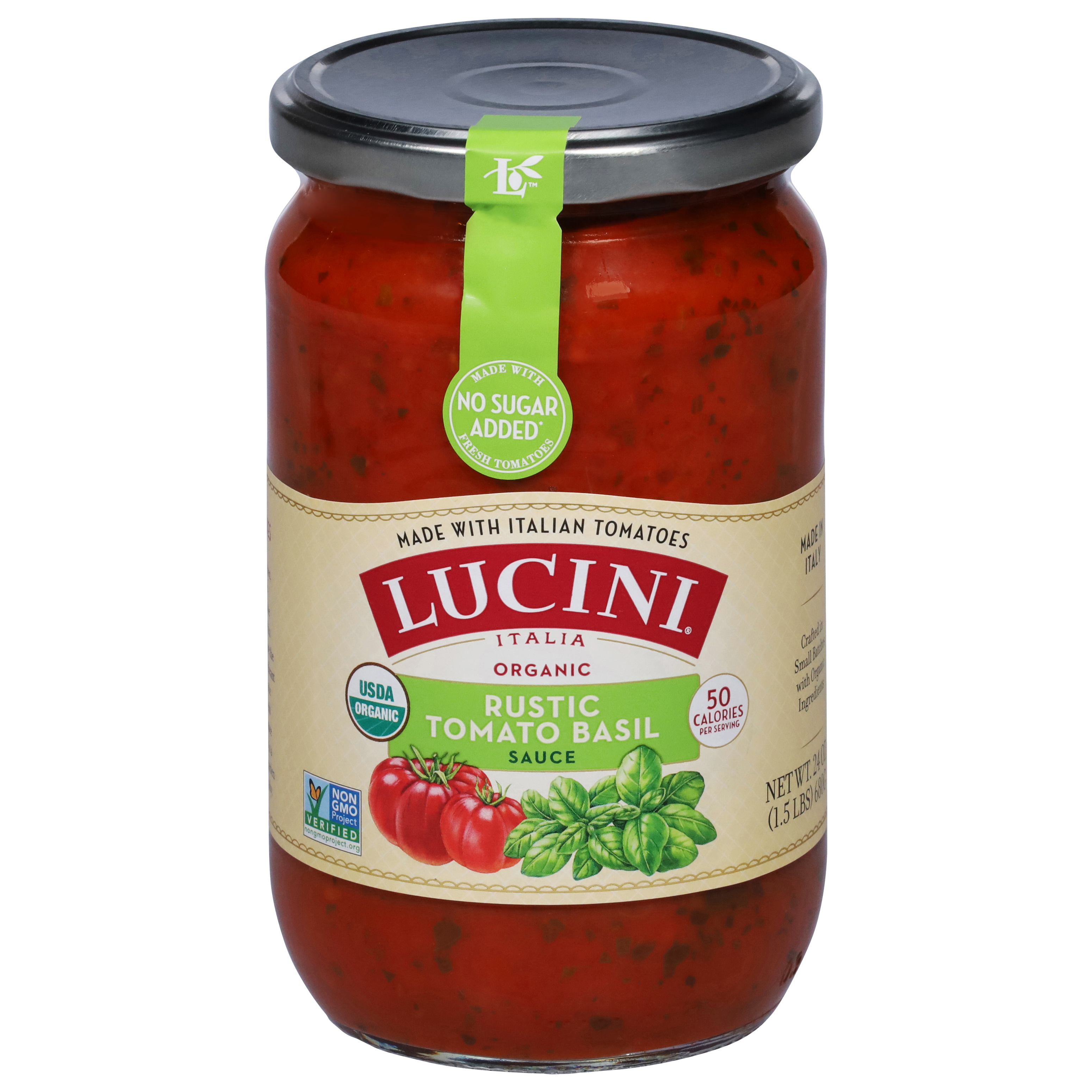 Lucini Italia Organic Rustic Tomato Basil Sauce