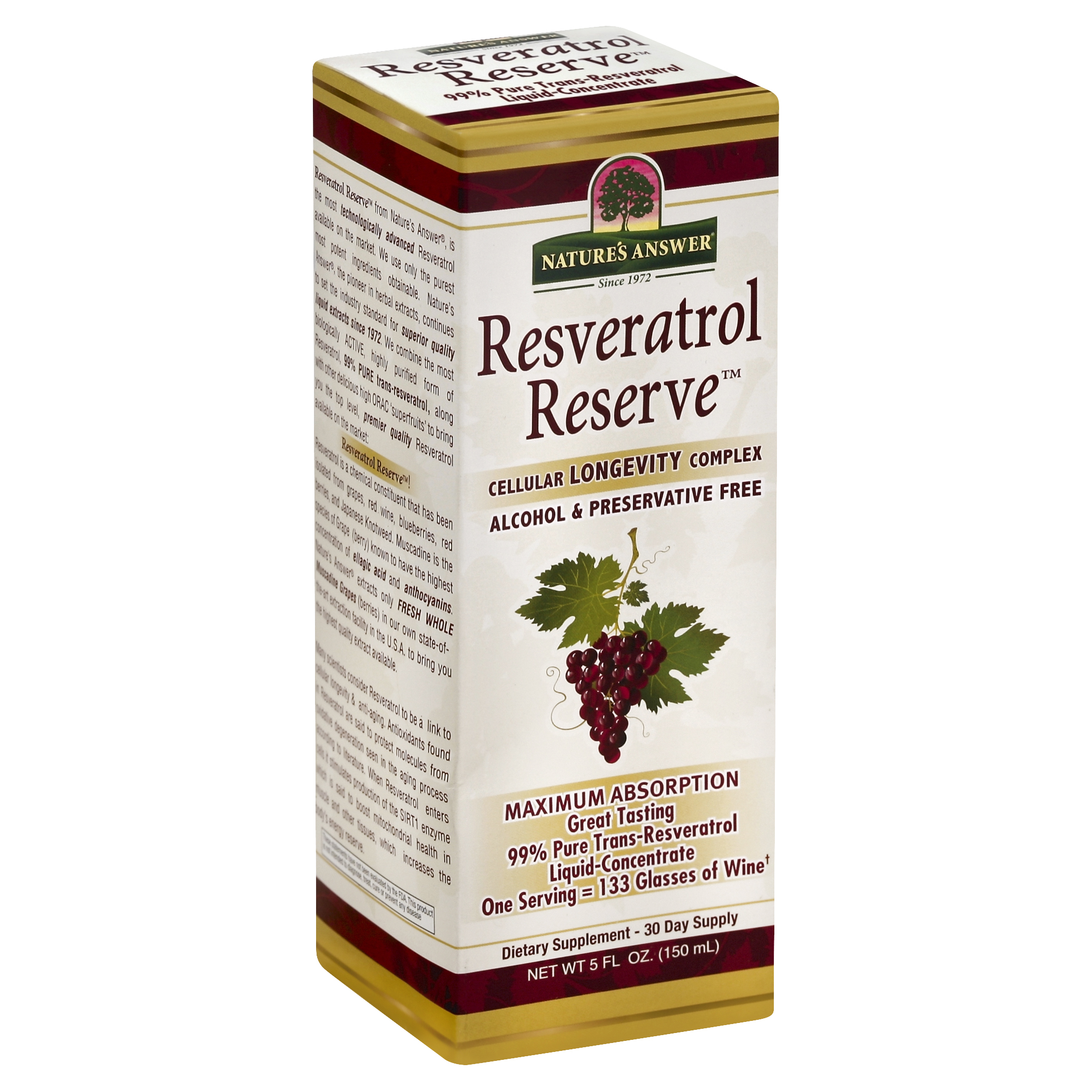 Nature's Answer Resveratrol Reserve