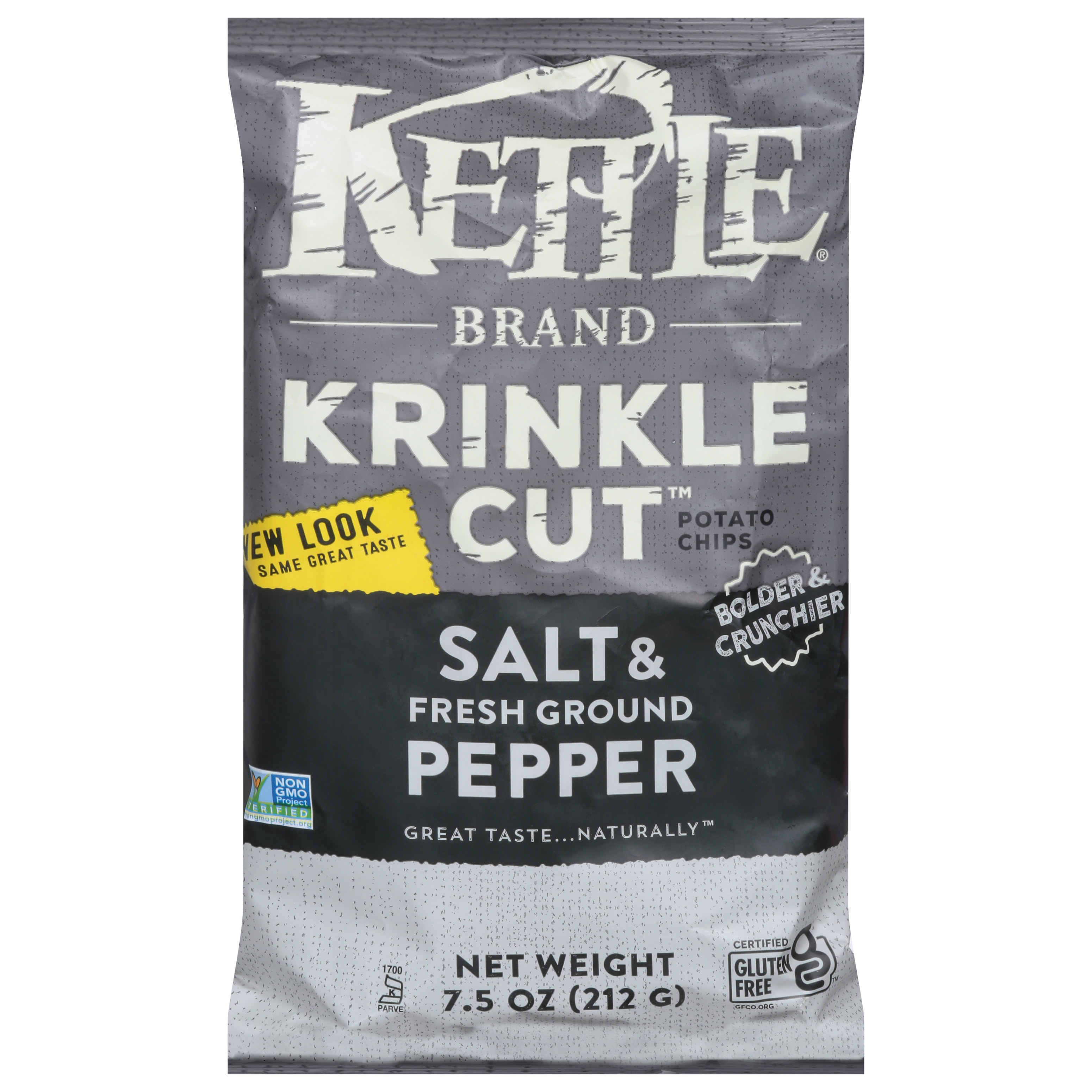 Kettle Brand Krinkle Cut Salt & Fresh Ground Pepper Potato Chips
