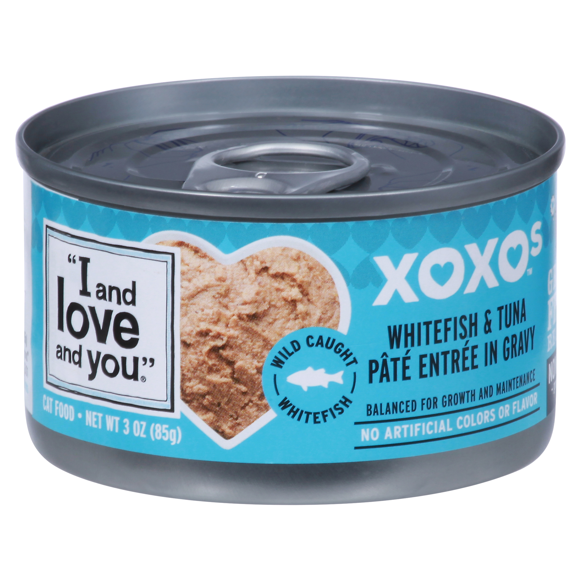 I and Love and You XOXOs Grain Free Recipe Whitefish & Tuna Pate Entree in Gravy Cat Food